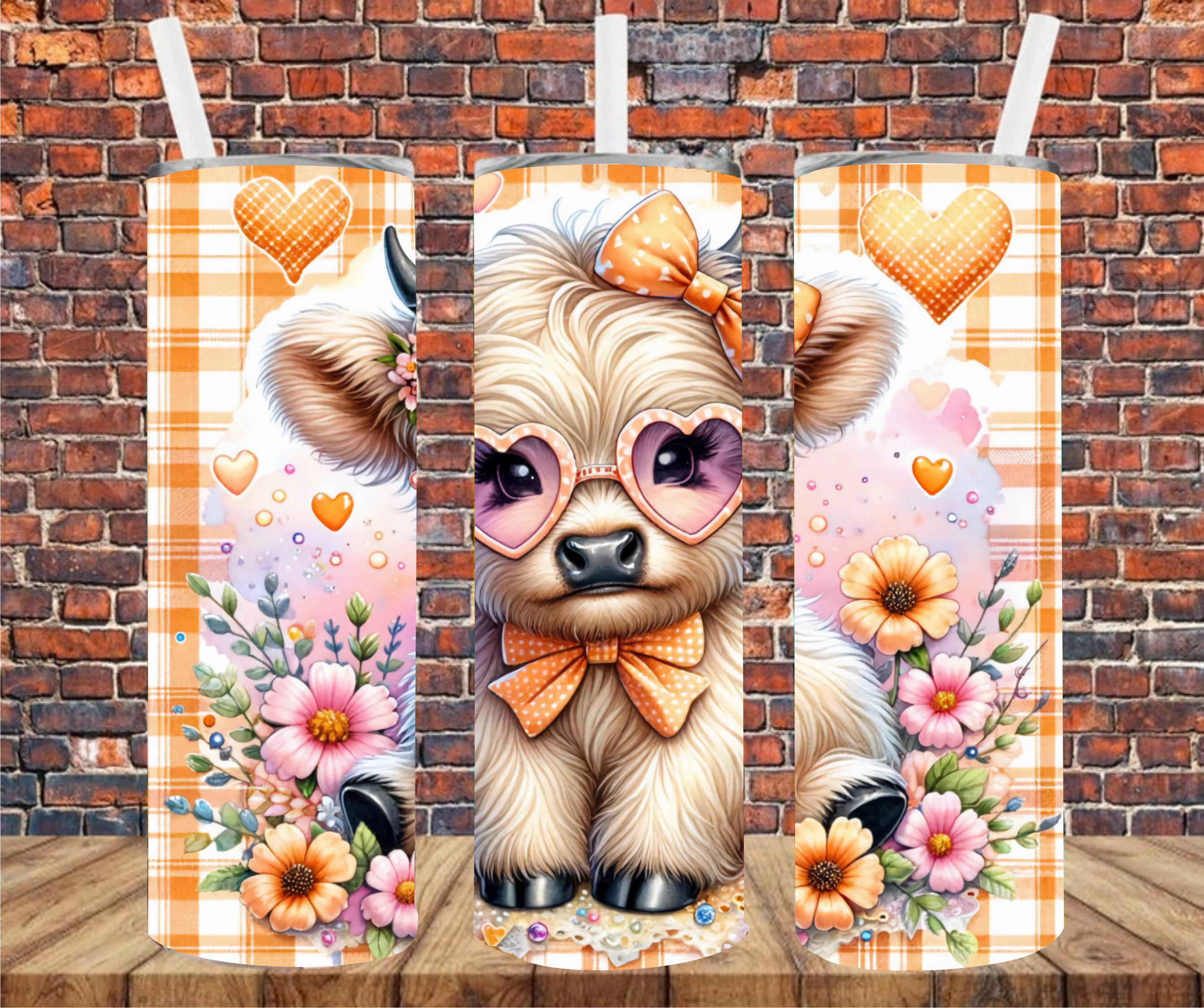 Country Cow - Tumbler Wrap - Sublimation Transfers