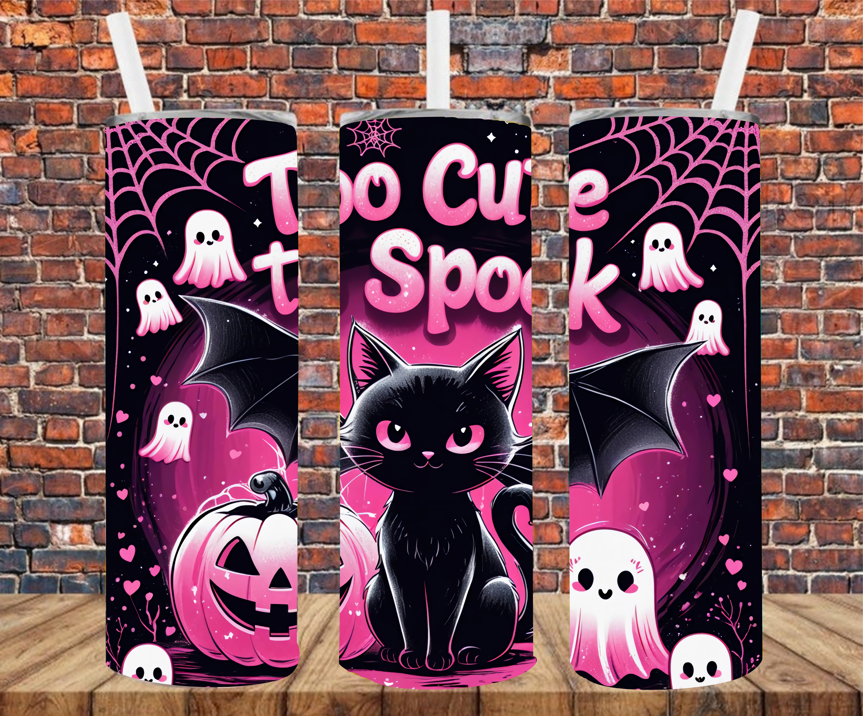 Too Cute To Spook - Tumbler Wrap - Sublimation Transfers