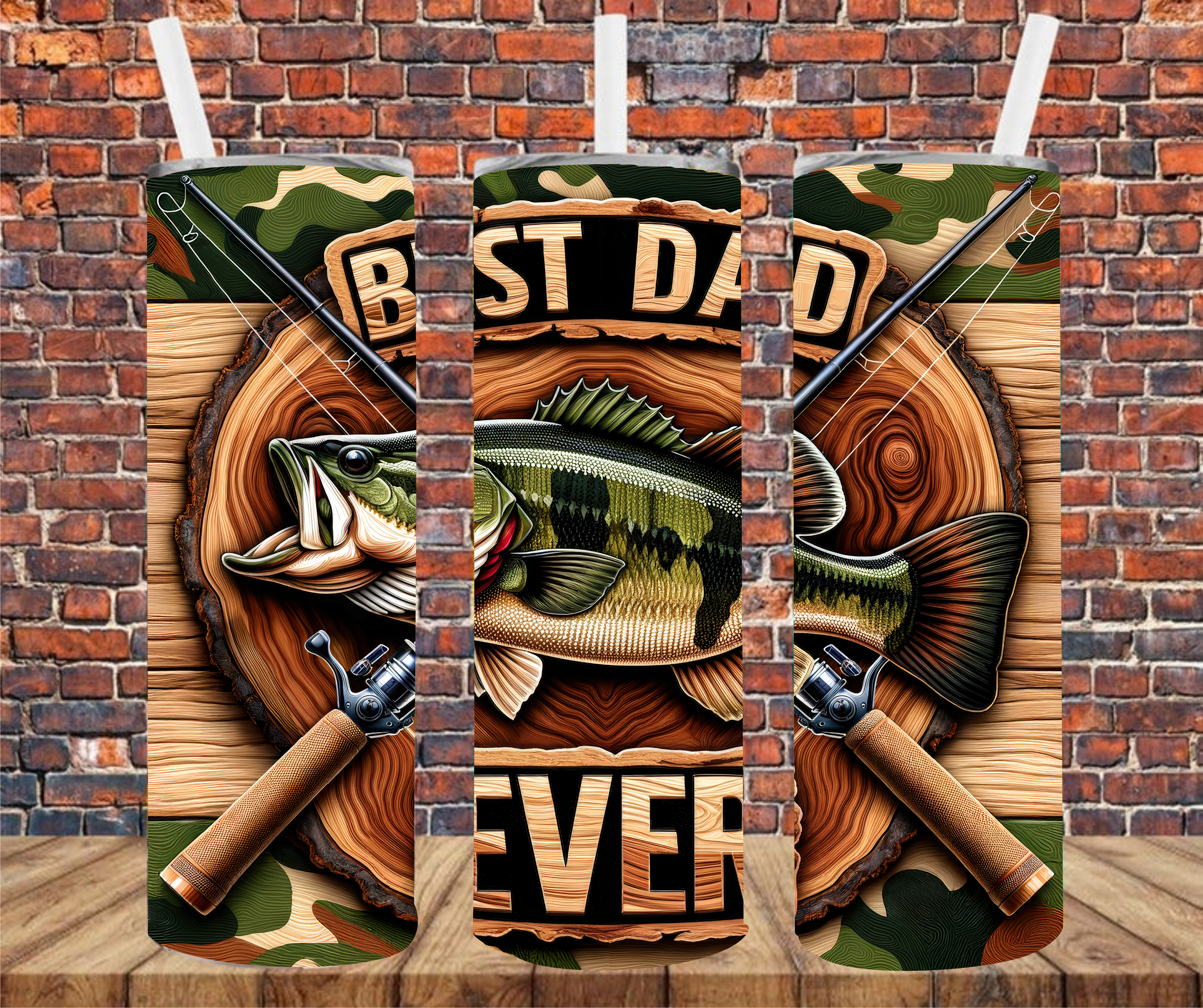 Best Dad Ever - Tumbler Wrap - Sublimation Transfer