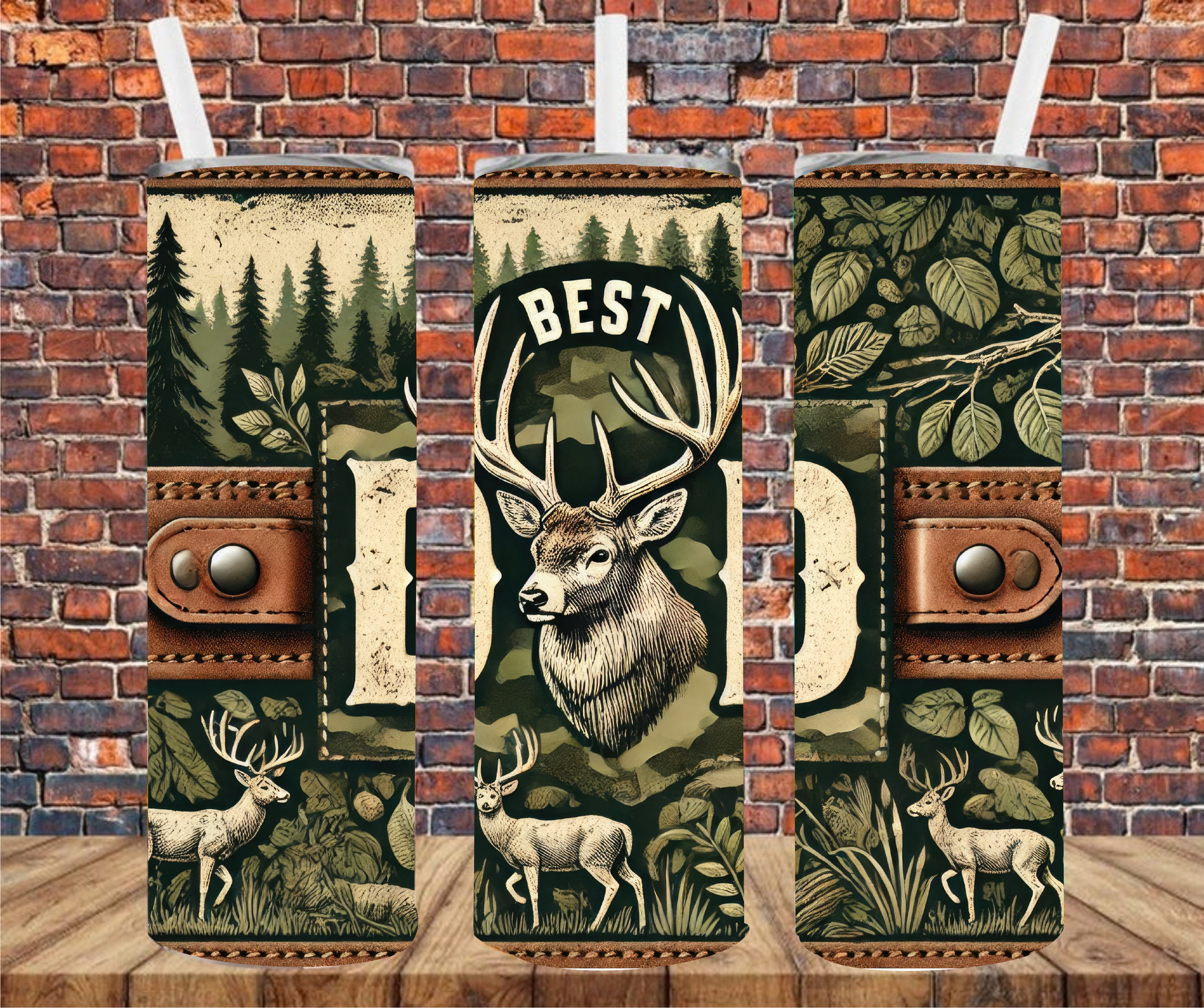 Best Dad - Tumbler Wrap - Vinyl Transfer