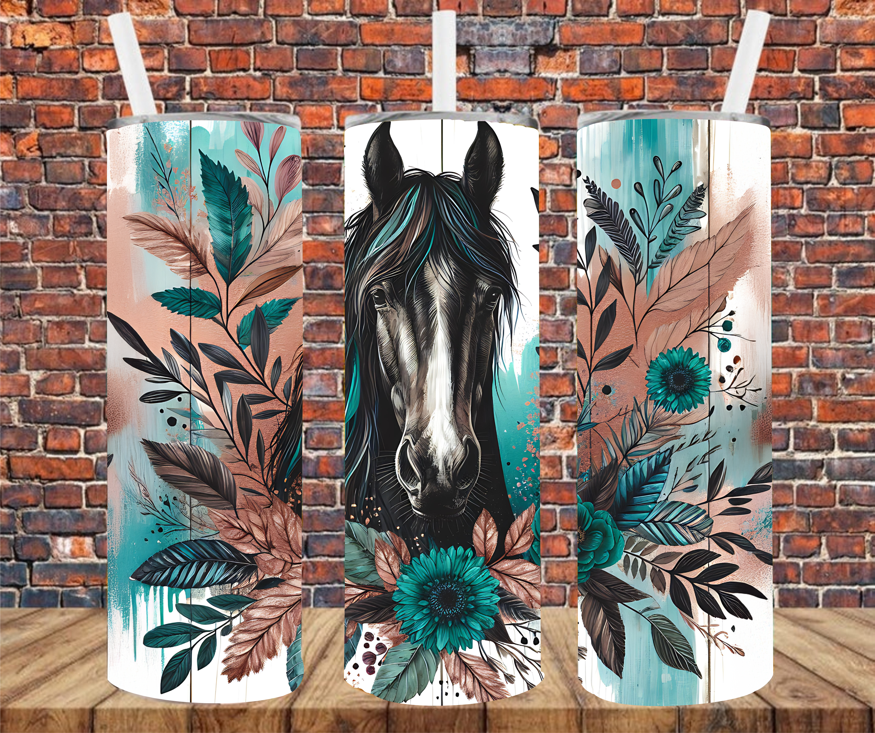 Country Horse - Tumbler Wrap - Sublimation Transfers