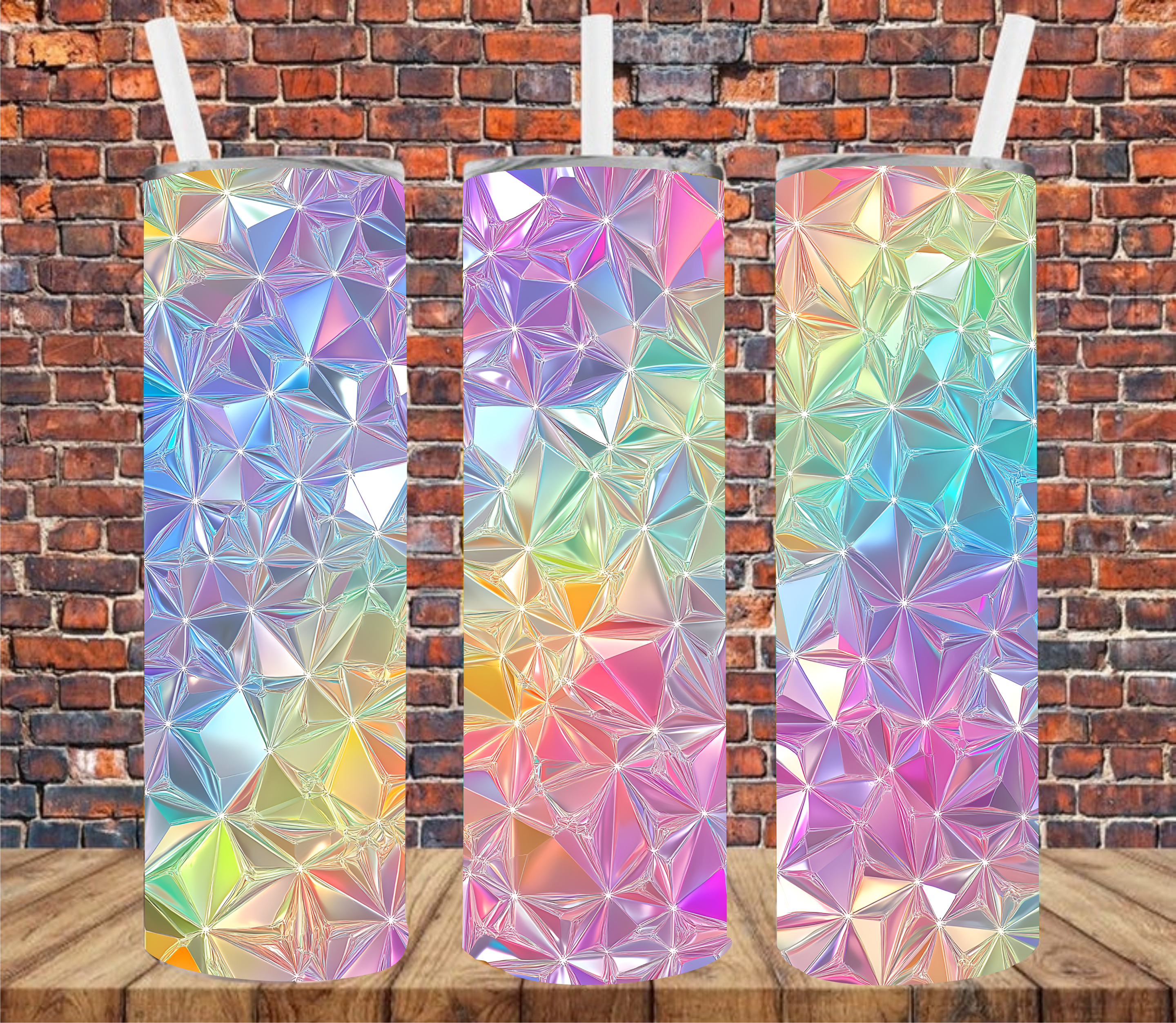Abstract Prism Effect - Tumbler Wrap - Sublimation Transfer