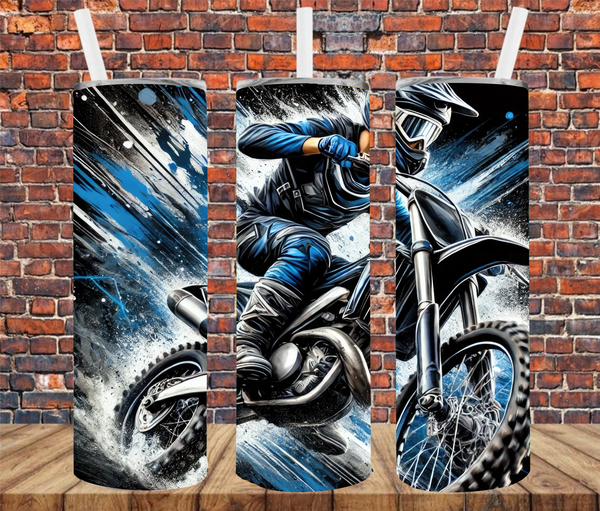 Dirt Bike - Tumbler Wrap - Sublimation Transfers