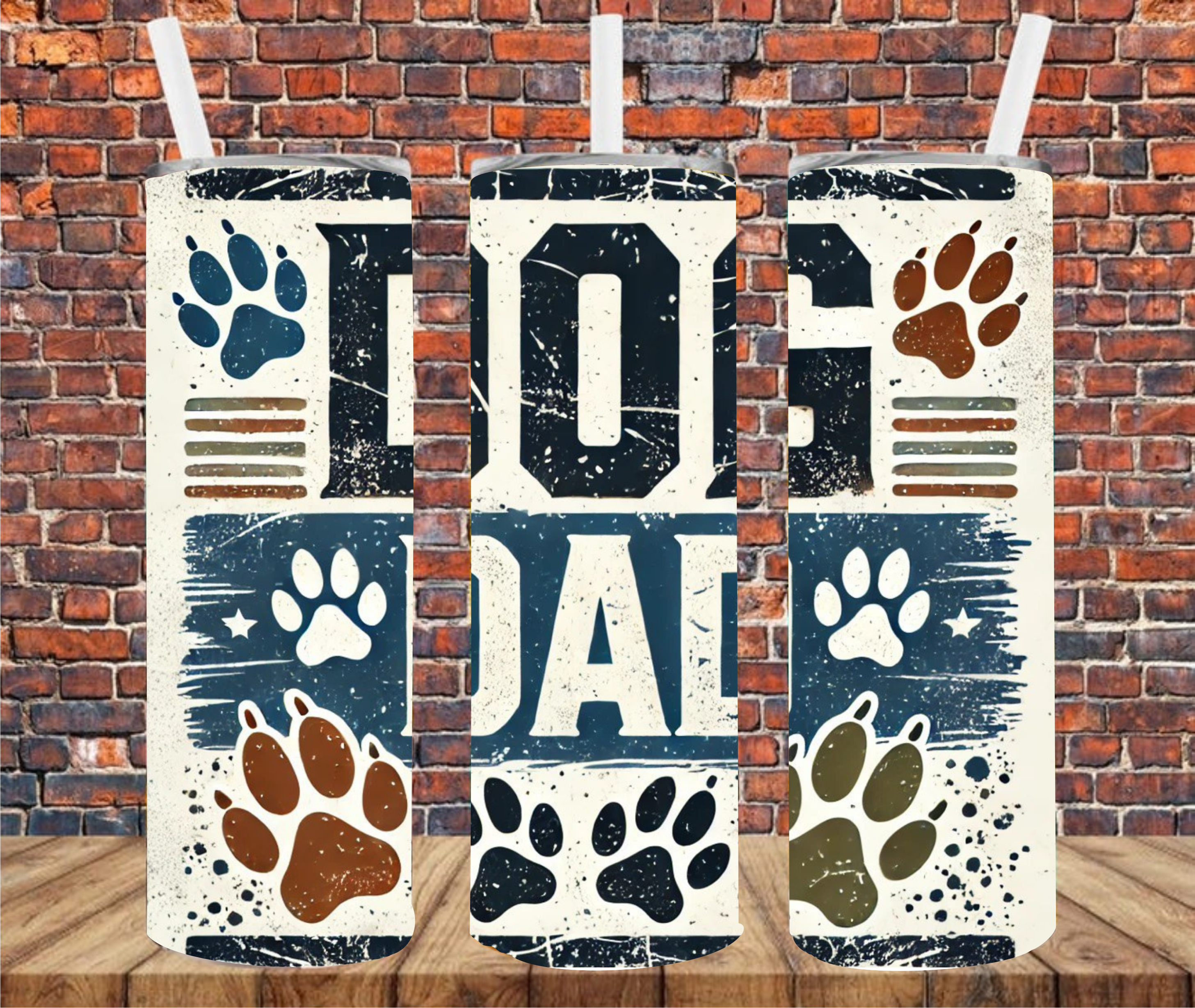 Dog Dad - Sublimation Tumbler Wrap