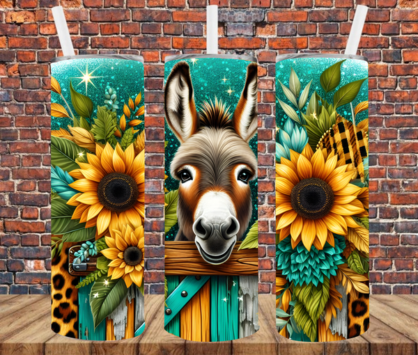Country Donkey - Tumbler Wrap - Sublimation Transfers