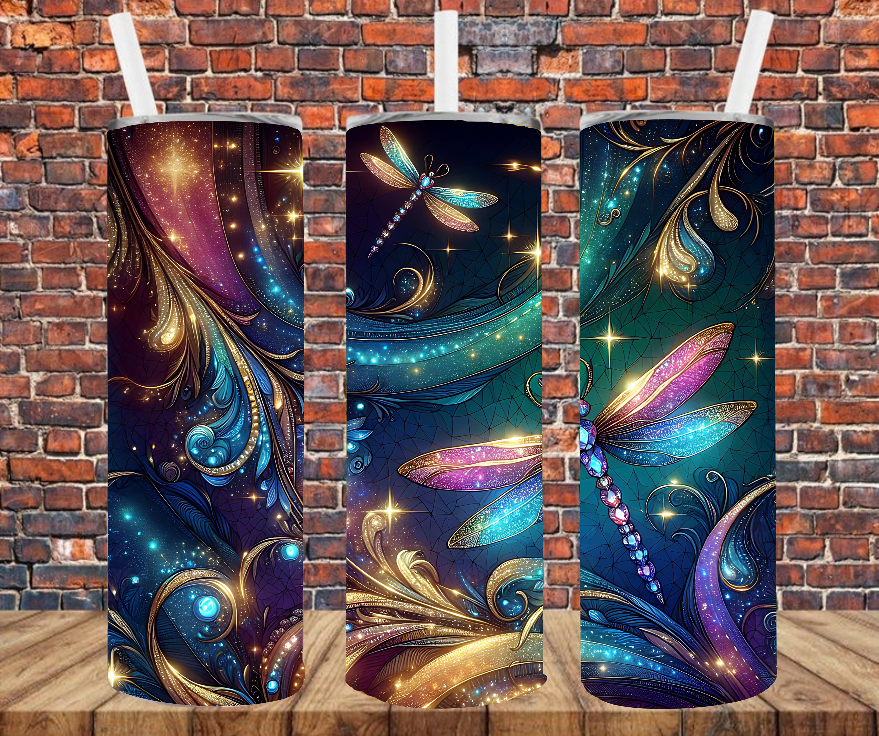 Dragonflies - Tumbler Wrap - Sublimation Transfers