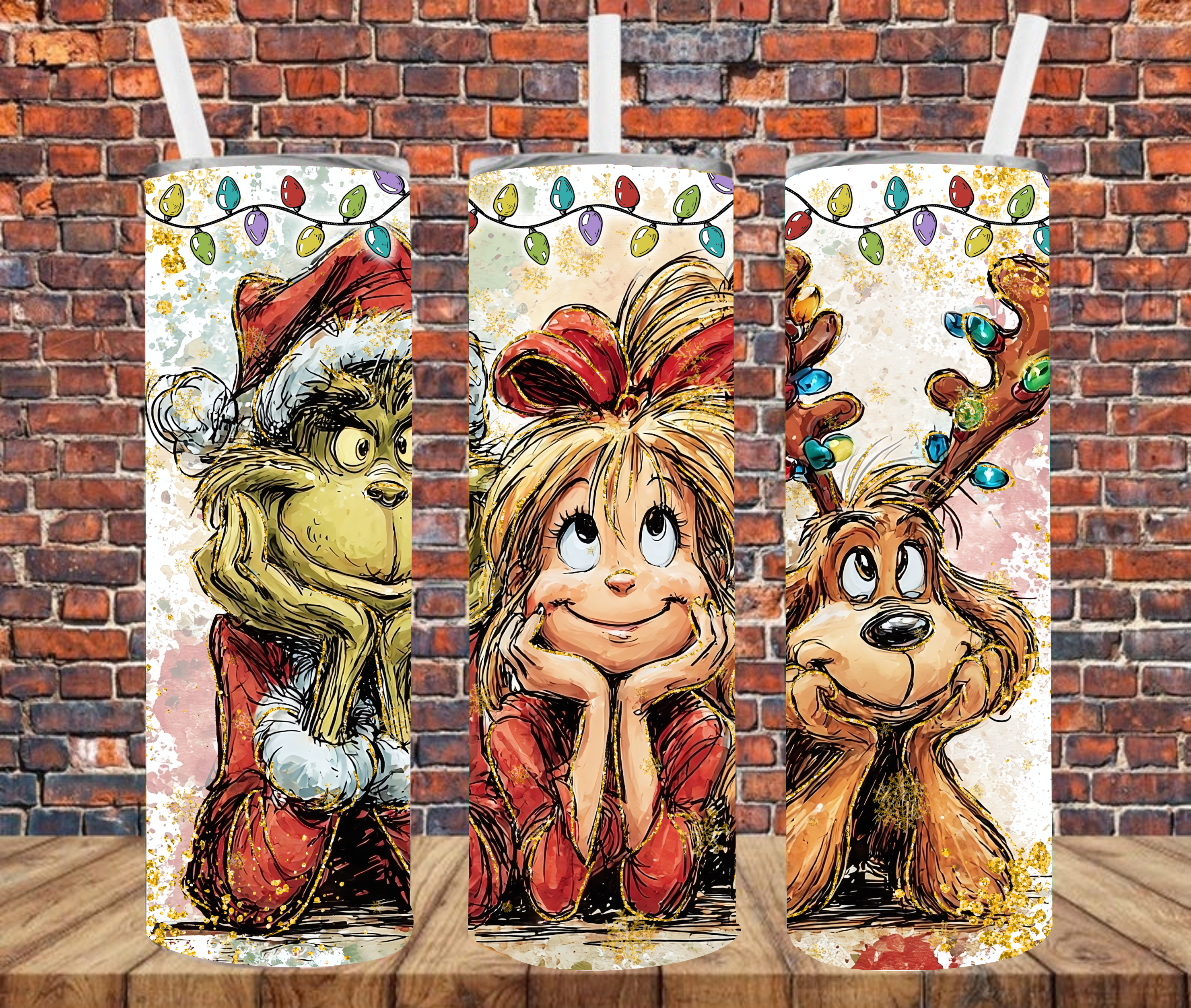 Christmas Character - Tumbler Wrap - Sublimation Transfers