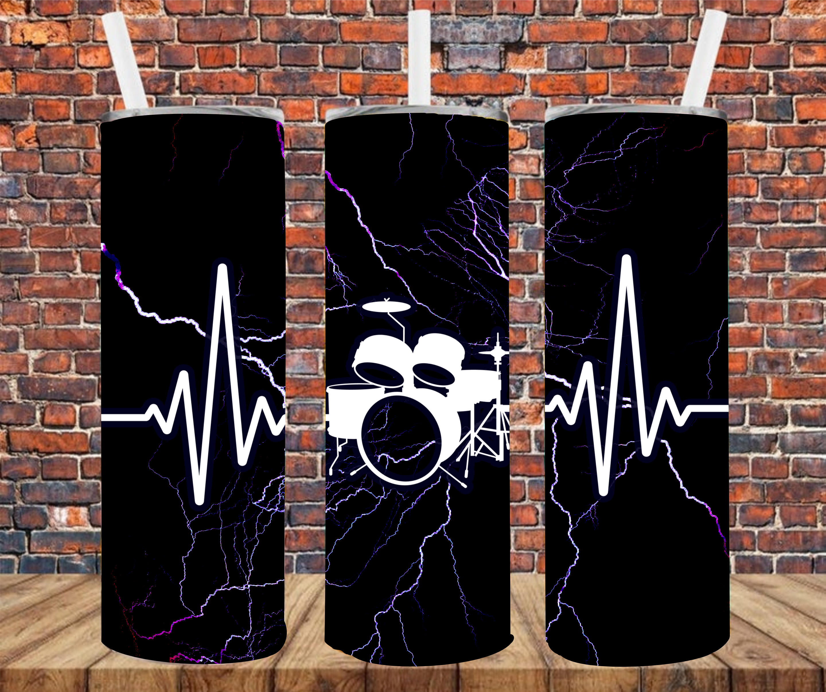 Drums - Sublimation Tumbler Wrap
