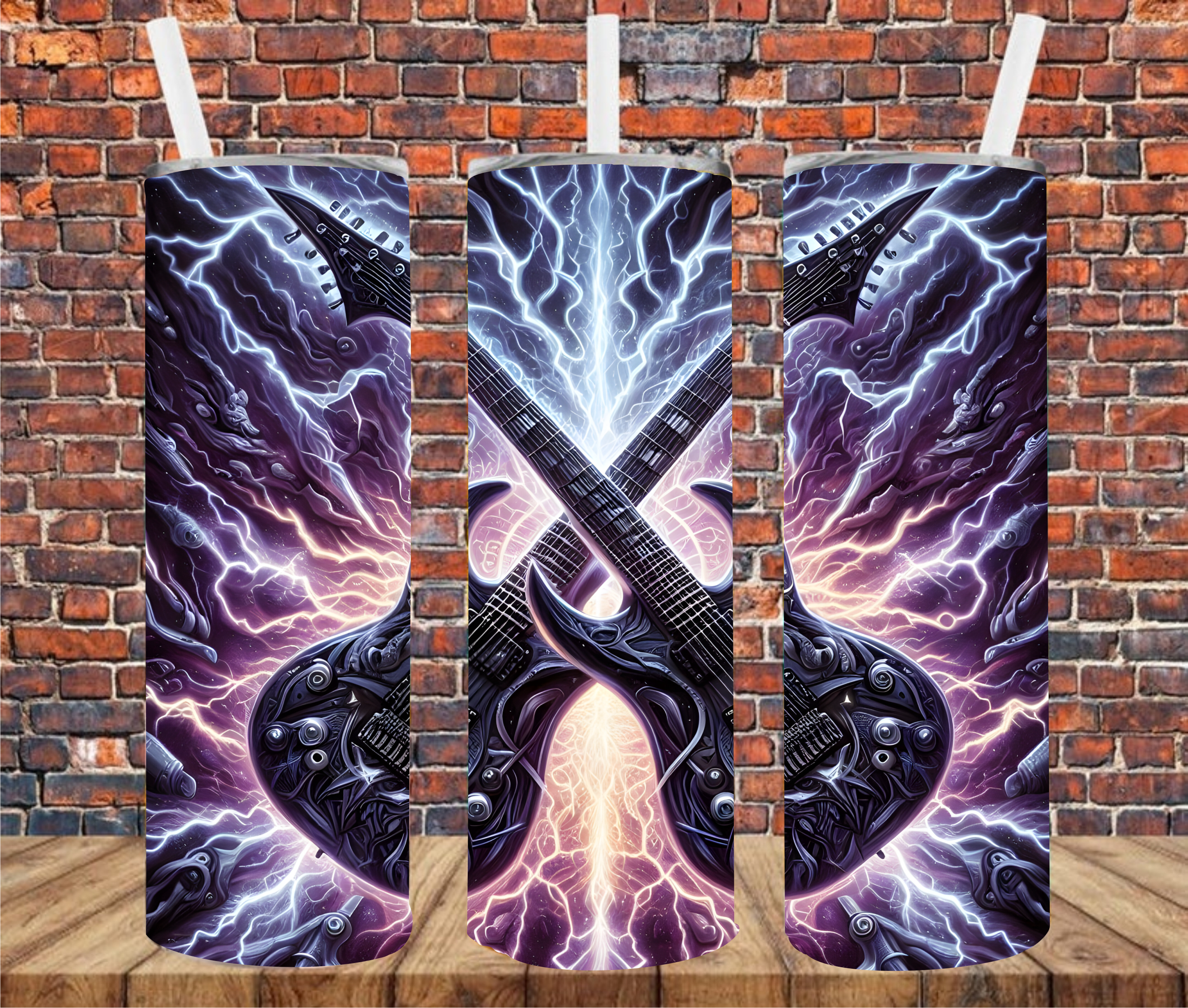Electric Guitars - Tumbler Wrap - Sublimation Transfer