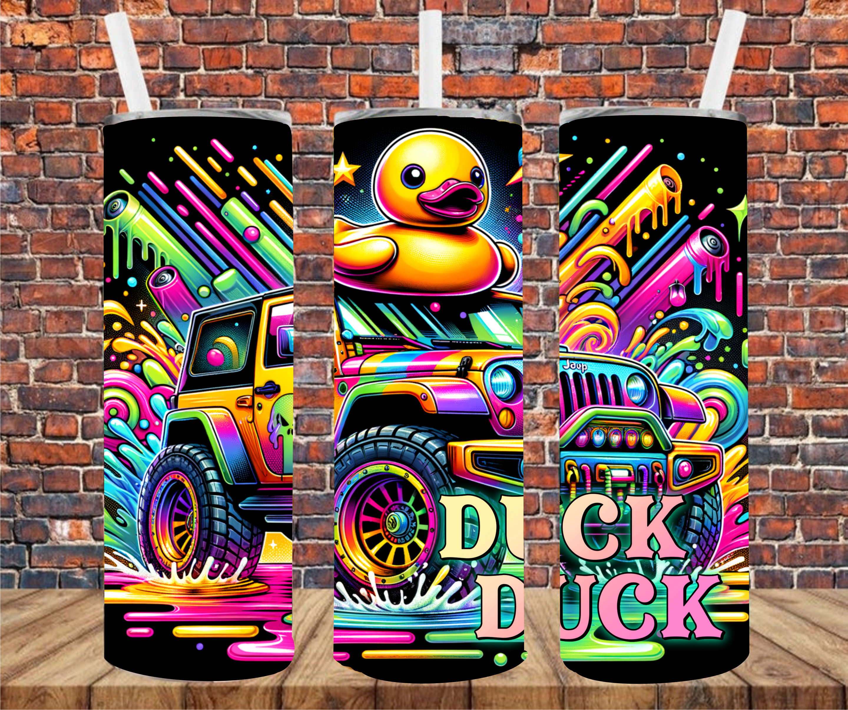 Duck Duck -  Tumbler Wrap - Sublimation Transfer