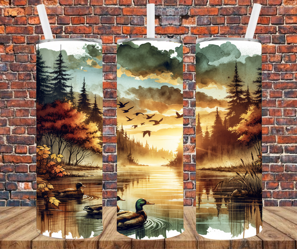 Duck Pond  - Tumbler Wrap - Sublimation Transfers