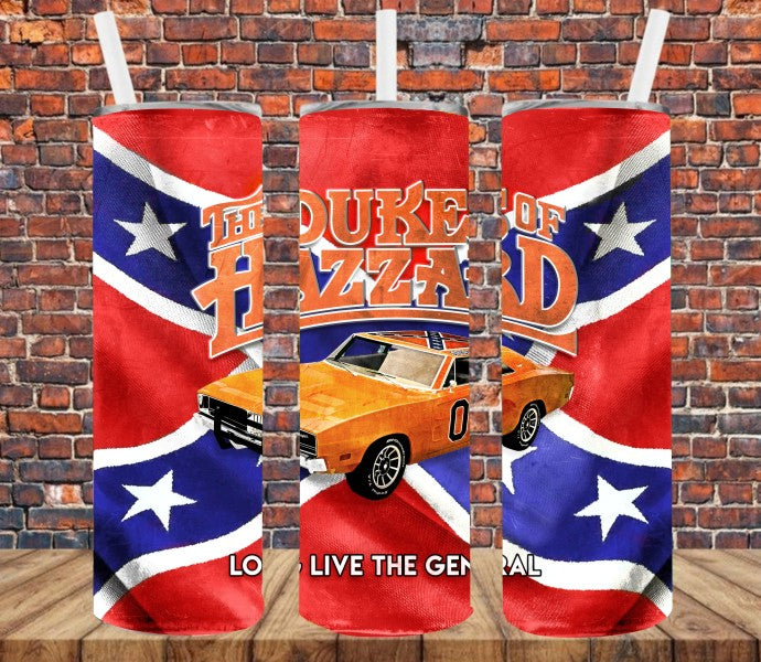 Dukes of Hazzard - Tumbler Wrap Sublimation Transfers