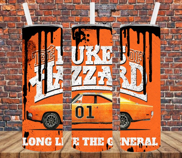 Dukes of Hazzard - Tumbler Wrap Sublimation Transfers