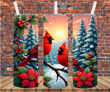Cardinals - Tumbler Wrap - Sublimation Transfer