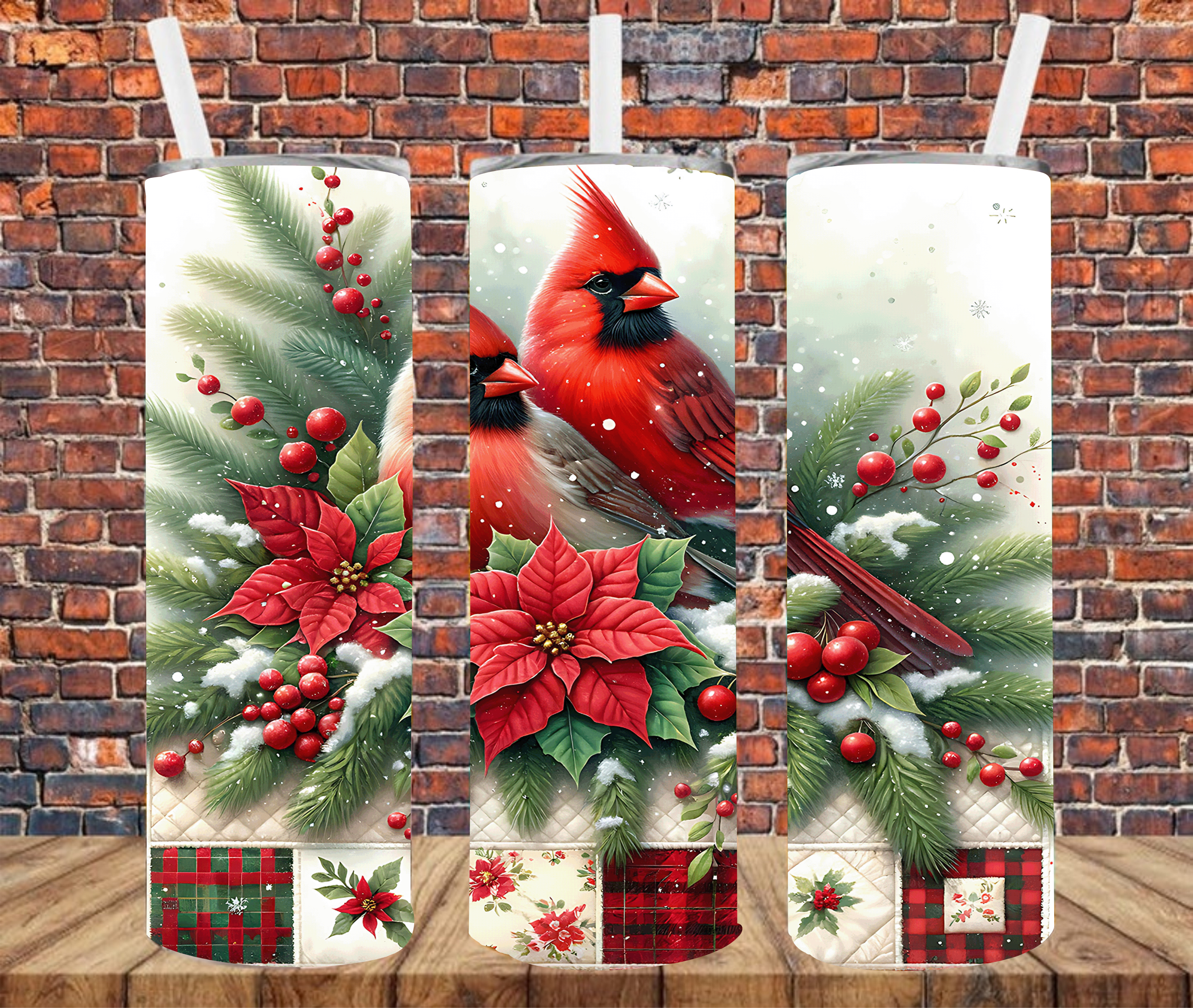 Cardinals - Tumbler Wrap - Sublimation Transfers