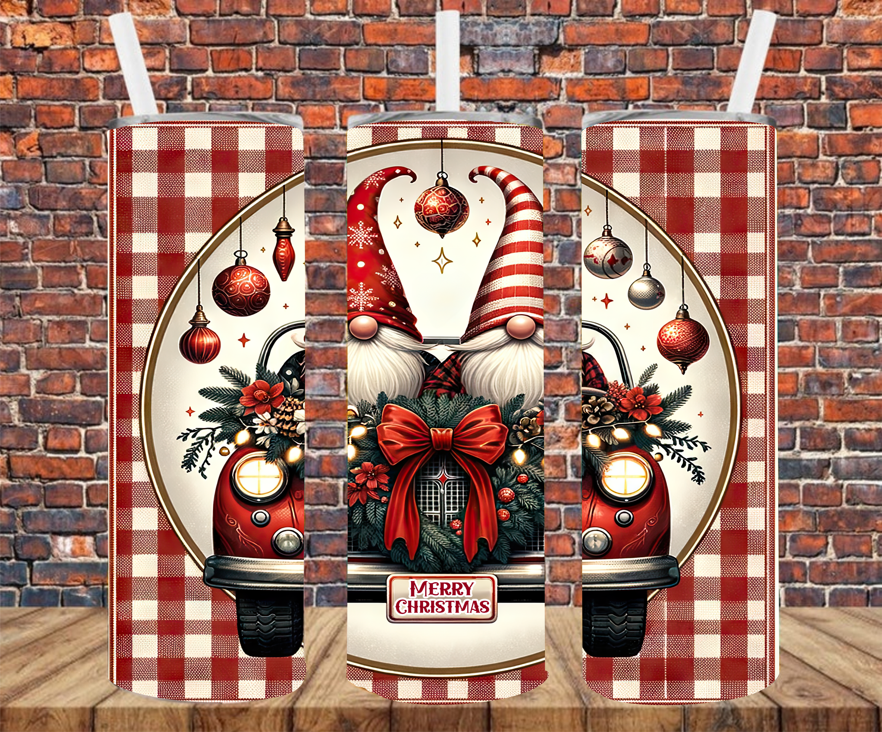 Christmas Gnomes - Tumbler Wrap - Sublimation Transfers
