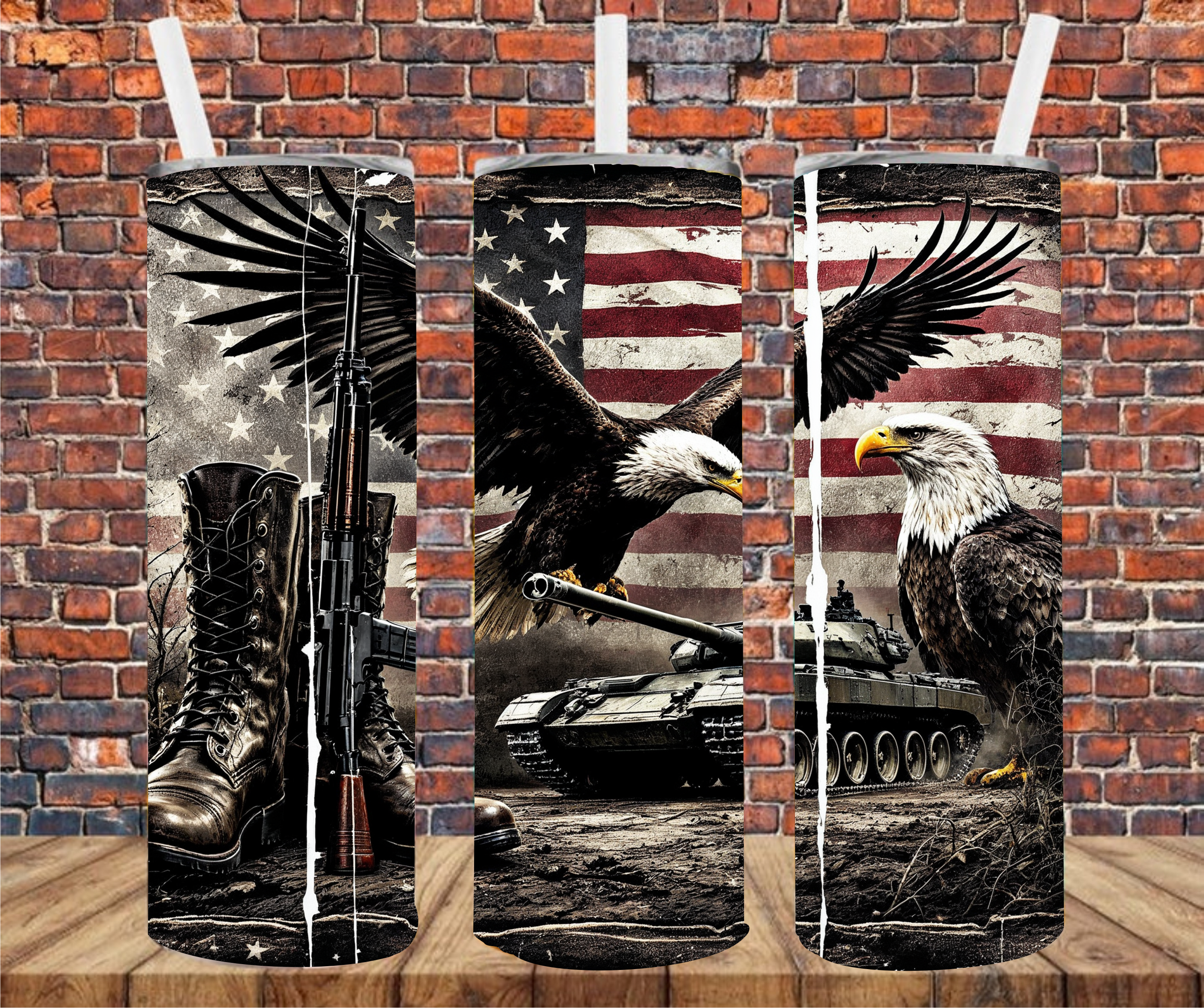 America Eagles - Tumbler Wrap - Sublimation Transfer