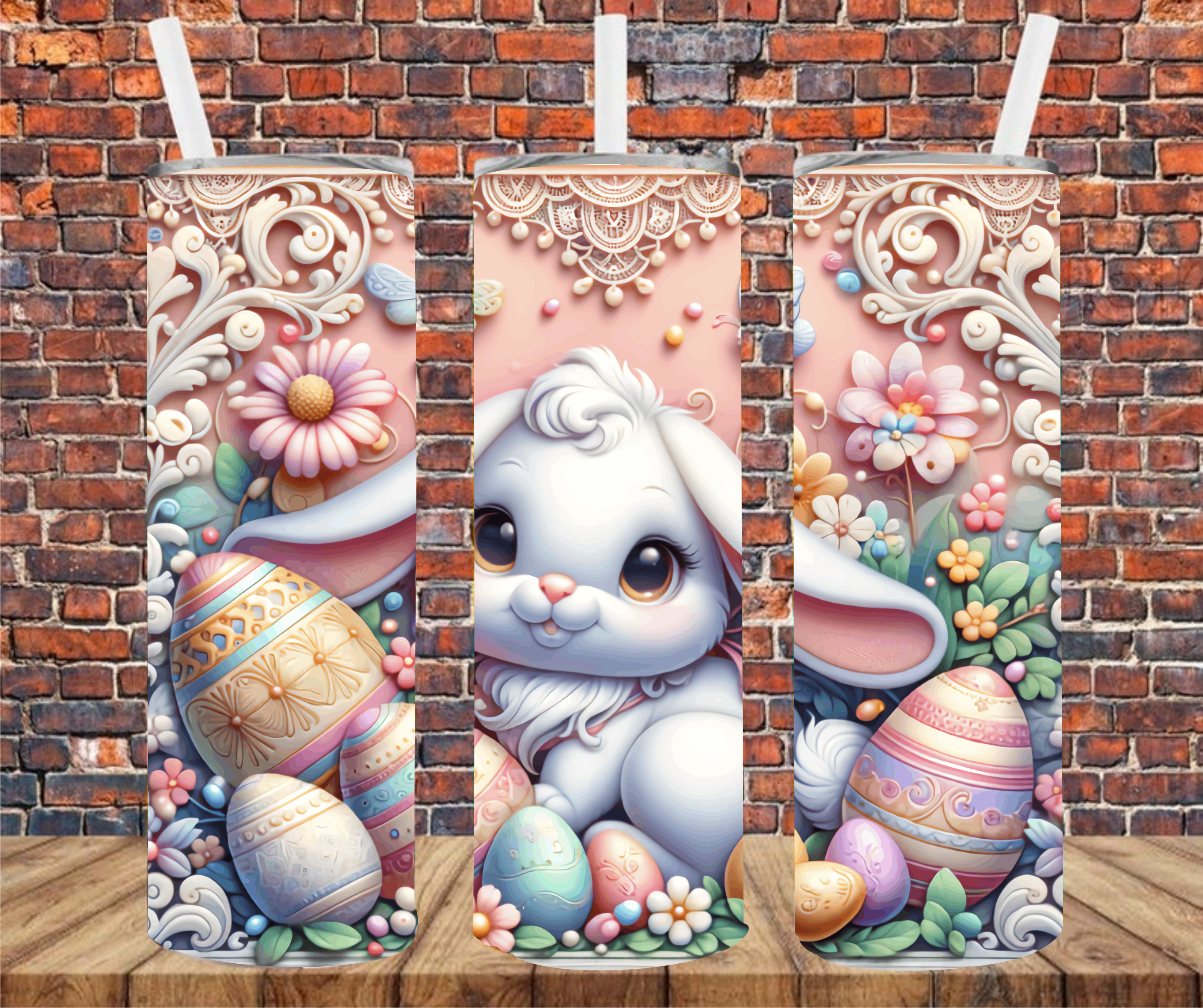 Easter Bunny - Tumbler Wrap - Sublimation Transfers