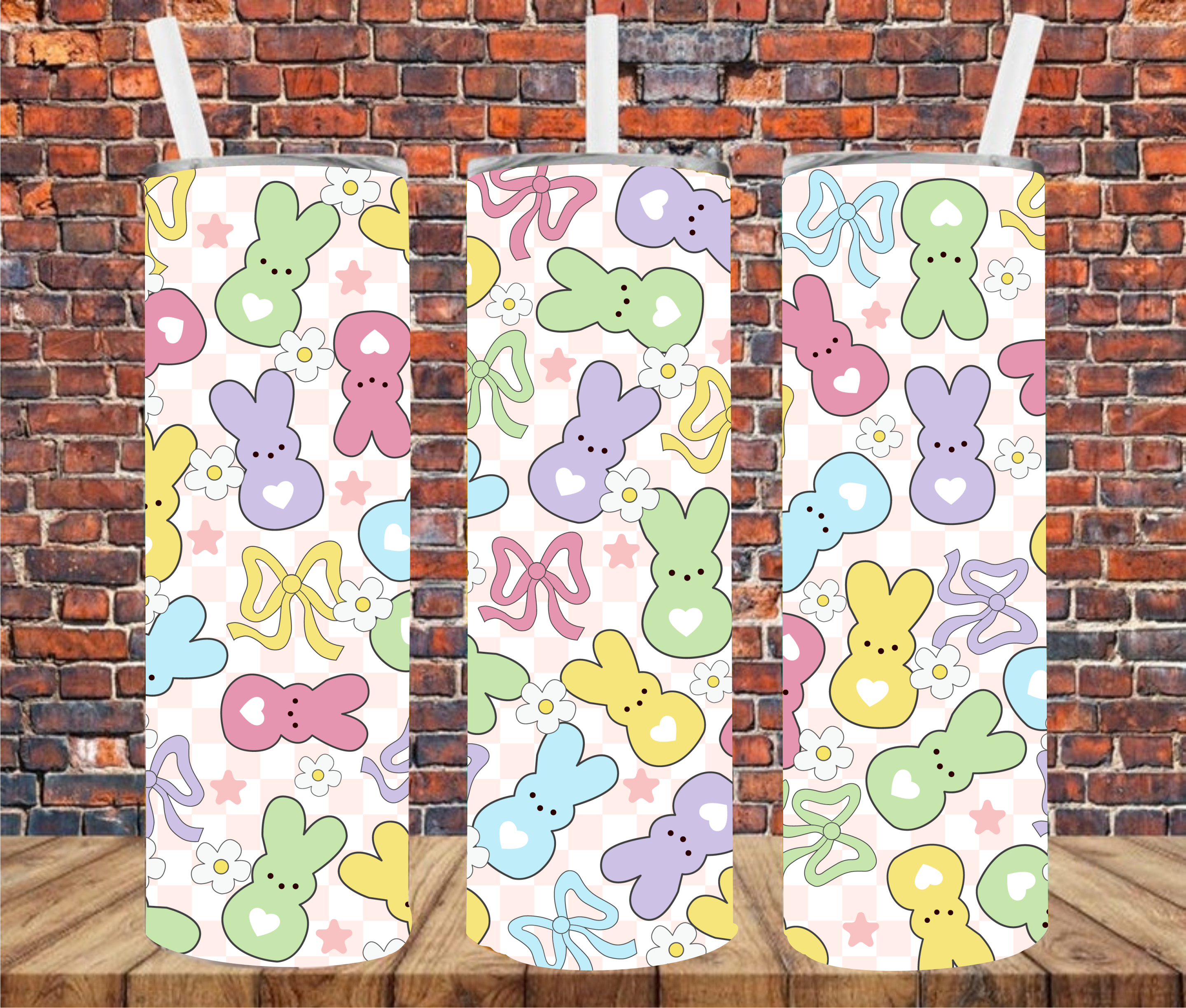 Peeps Coquette - Tumbler Wrap - Sublimation Transfer