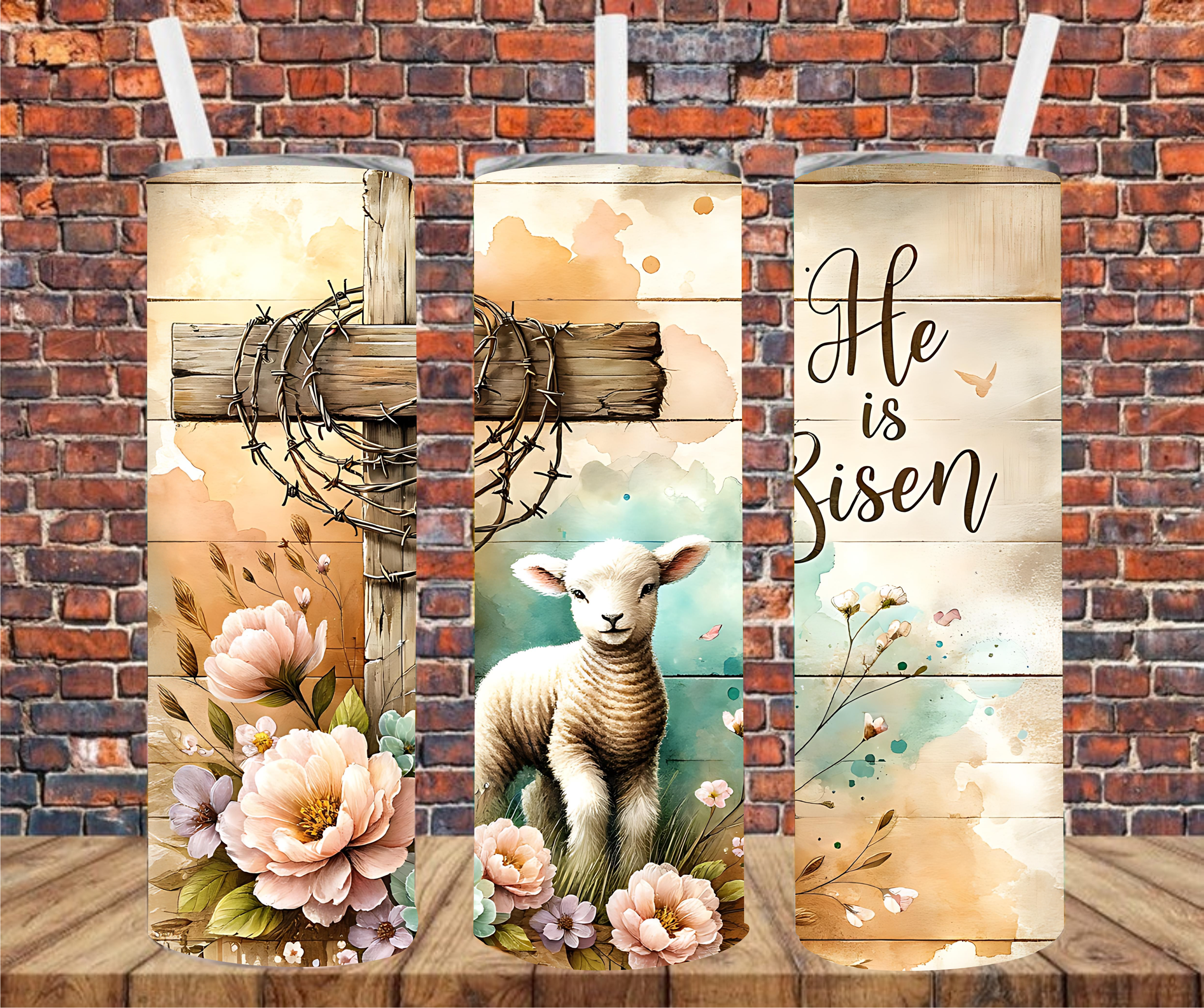 He Is Risen - Tumbler Wrap - Vinyl Transfer