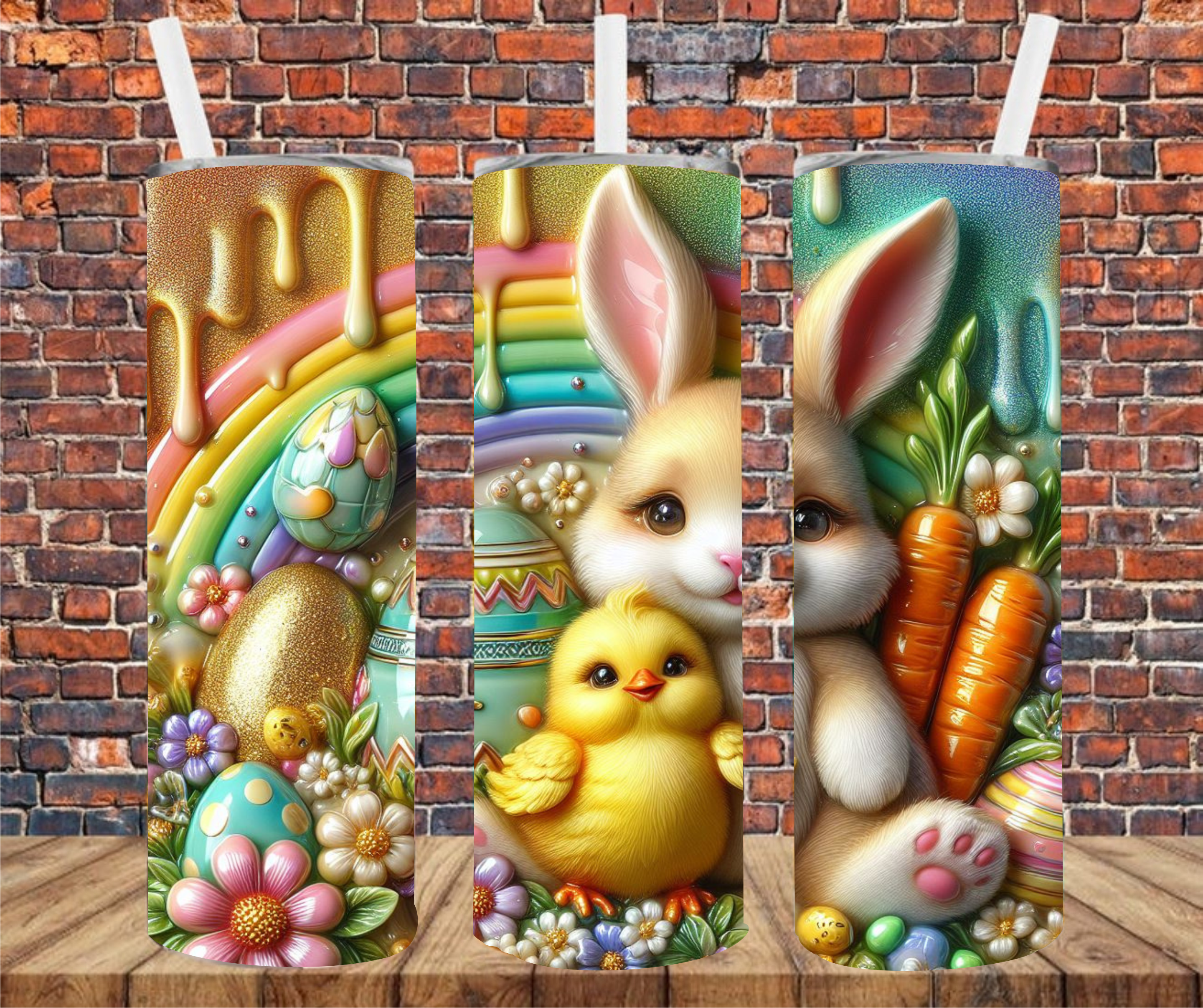 Easter Bunny - Tumbler Wrap - Sublimation Transfers