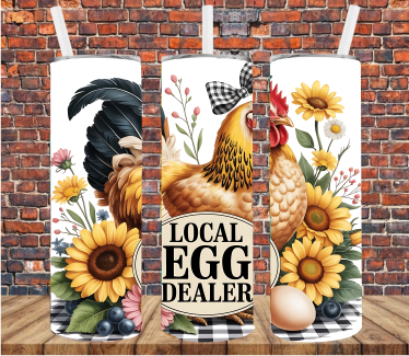 Local Egg Dealer - Tumbler Wrap - Sublimation Transfer
