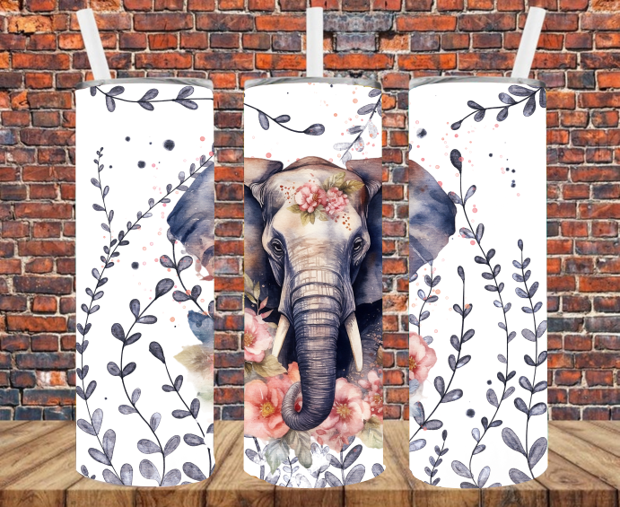 Elephant - Tumbler Wrap - Sublimation Transfers