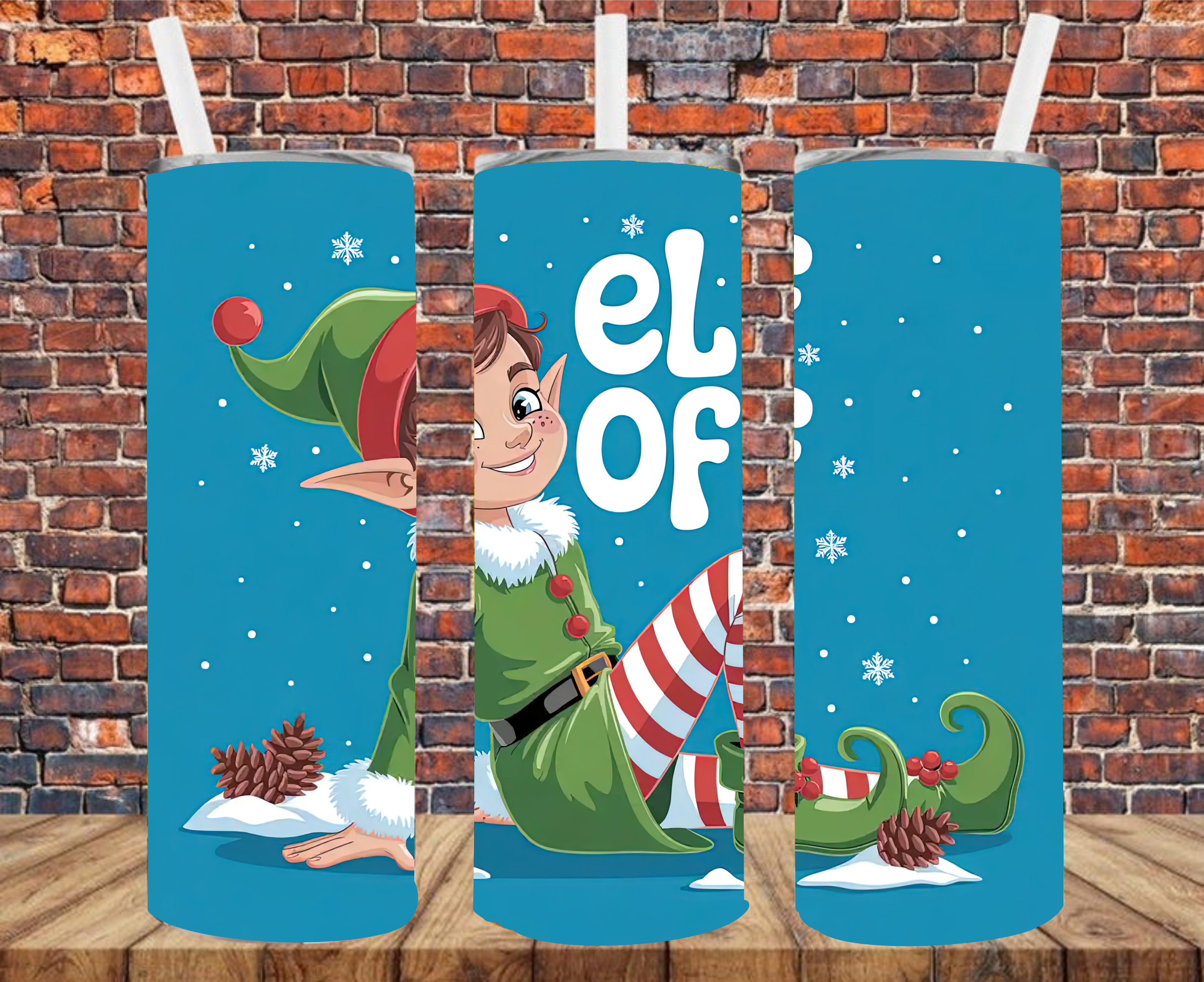 Elf Off - Tumbler Wrap - Sublimation Transfers