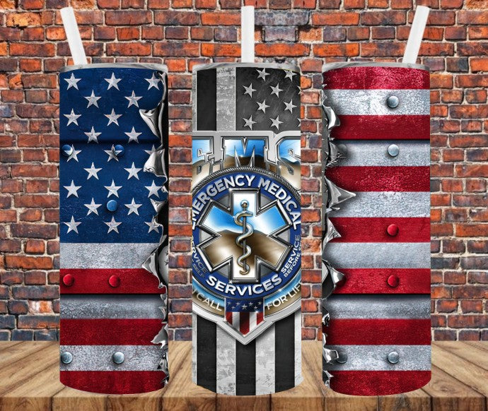 EMS Flag - Tumbler Wrap Sublimation Transfers