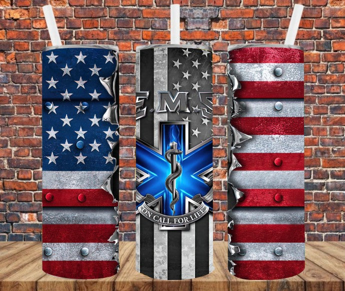EMS Flag - Tumbler Wrap Sublimation Transfers