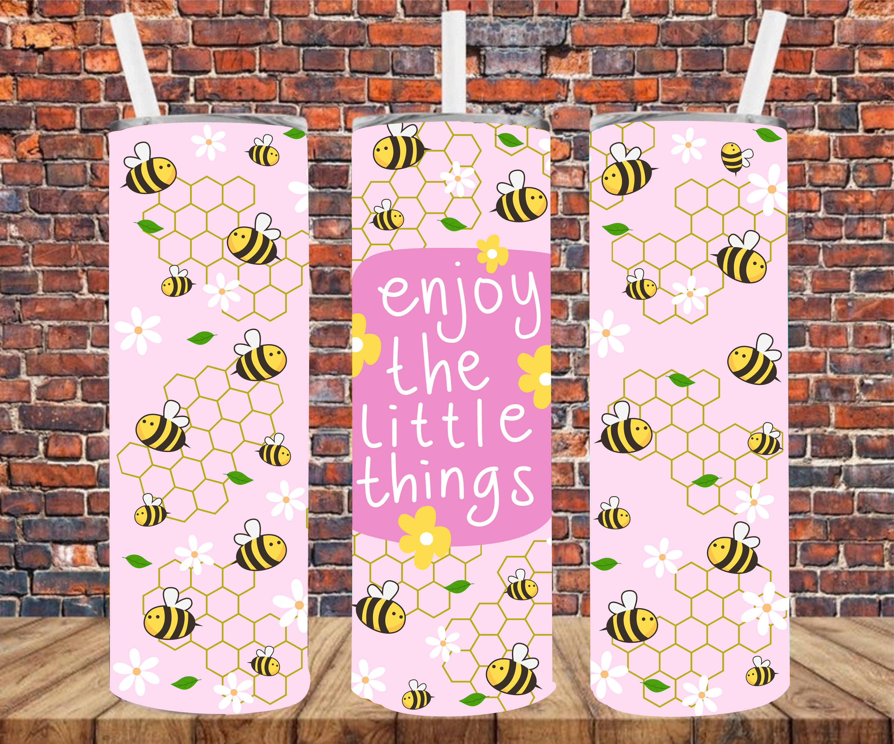 Enjoy The Little Things - Tumbler Wrap - Sublimation Transfers