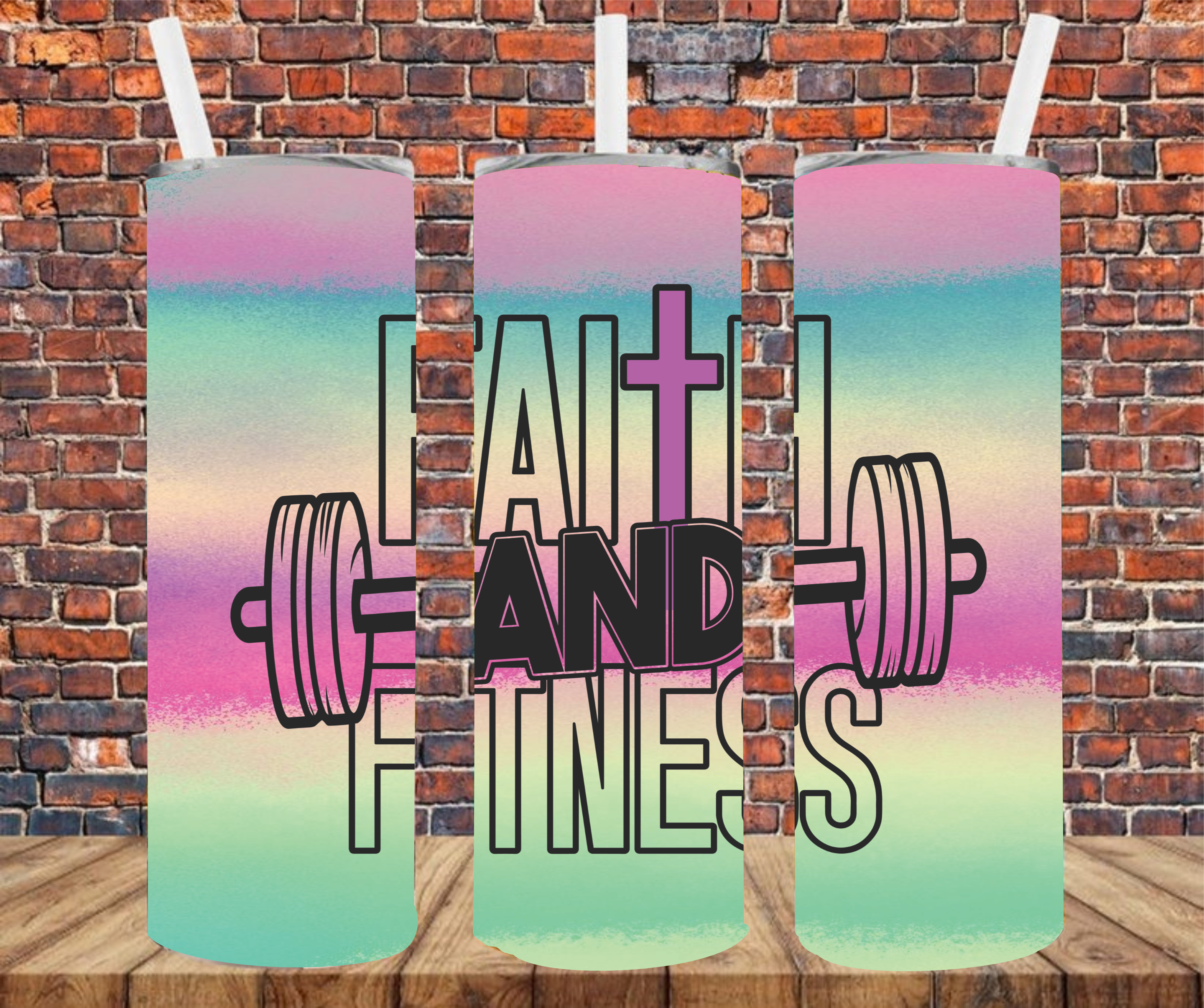 Faith & Fitness - Sublimation Tumbler Wrap