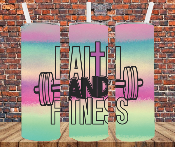 Faith & Fitness - Sublimation Tumbler Wrap