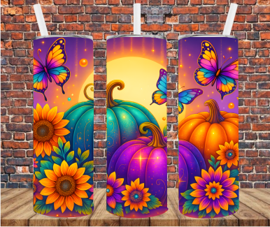 Bright Pumpkins - Tumbler Wrap - Sublimation Transfer