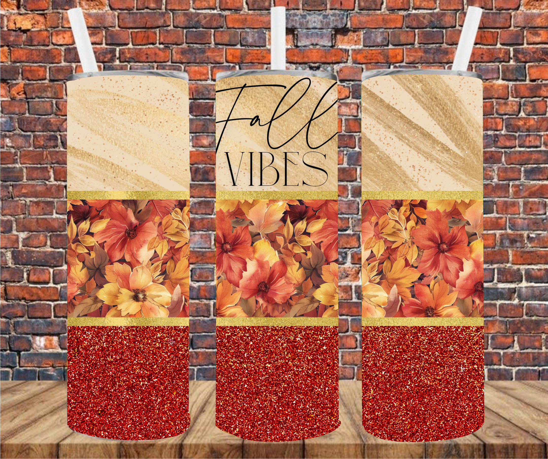 Fall Vibes - Tumbler Wrap Vinyl Transfers