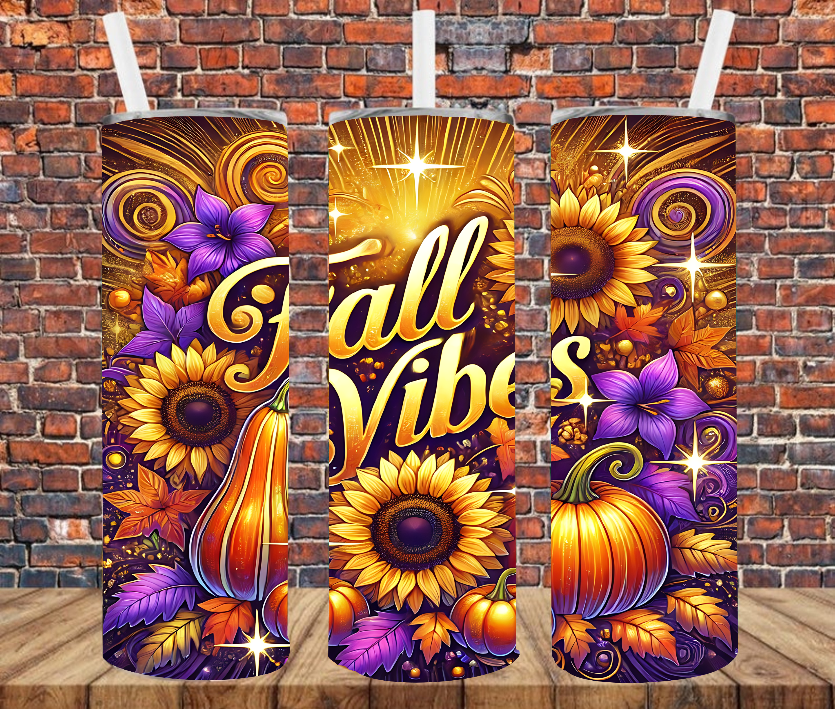 Fall Vibes - Sublimation Tumbler Wrap