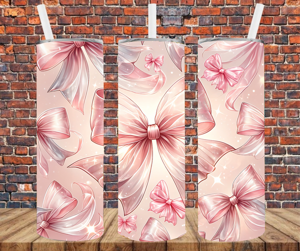 Bow Coquette - Tumbler Wrap - Sublimation Transfer