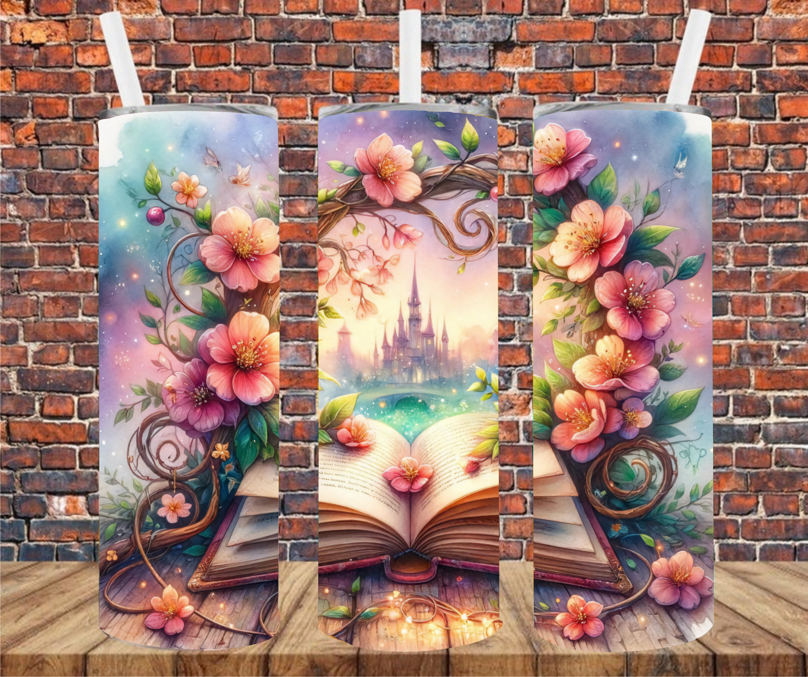 Fantasy Book - Tumbler Wrap - Sublimation Transfers