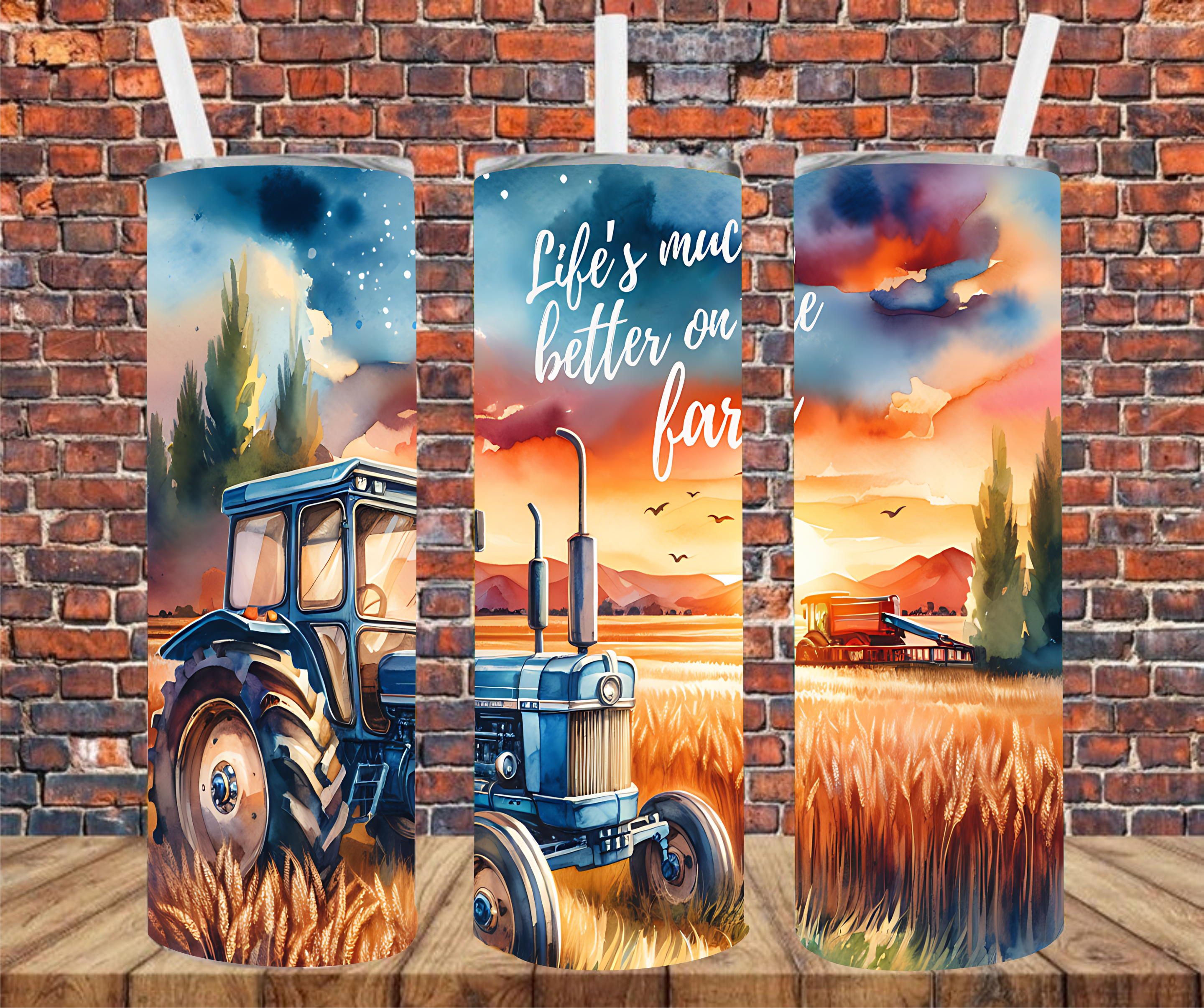 Life Is Much Better On The Farm - Tumbler Wrap - Sublimation Transfer
