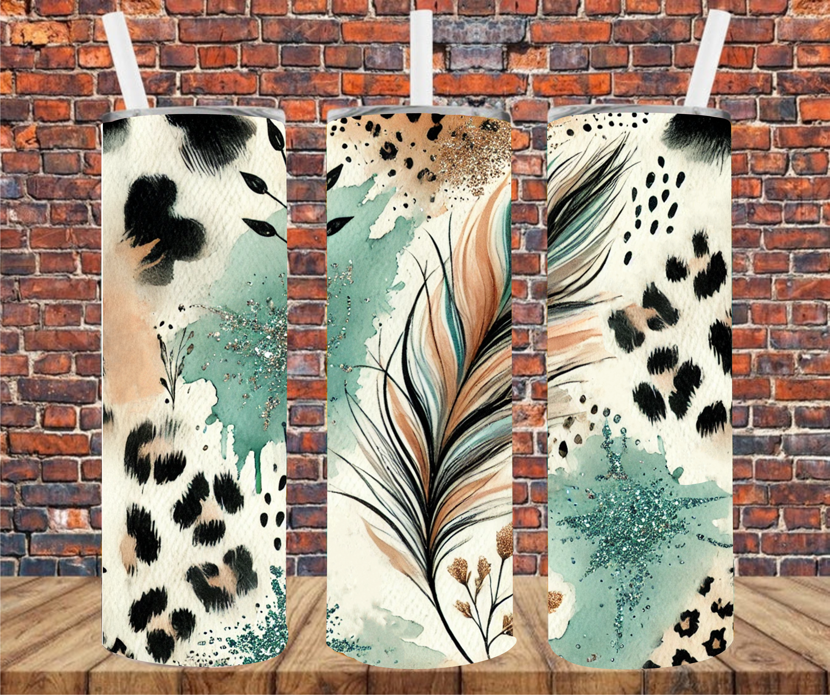 Feather - Tumbler Wrap - Sublimation Transfer