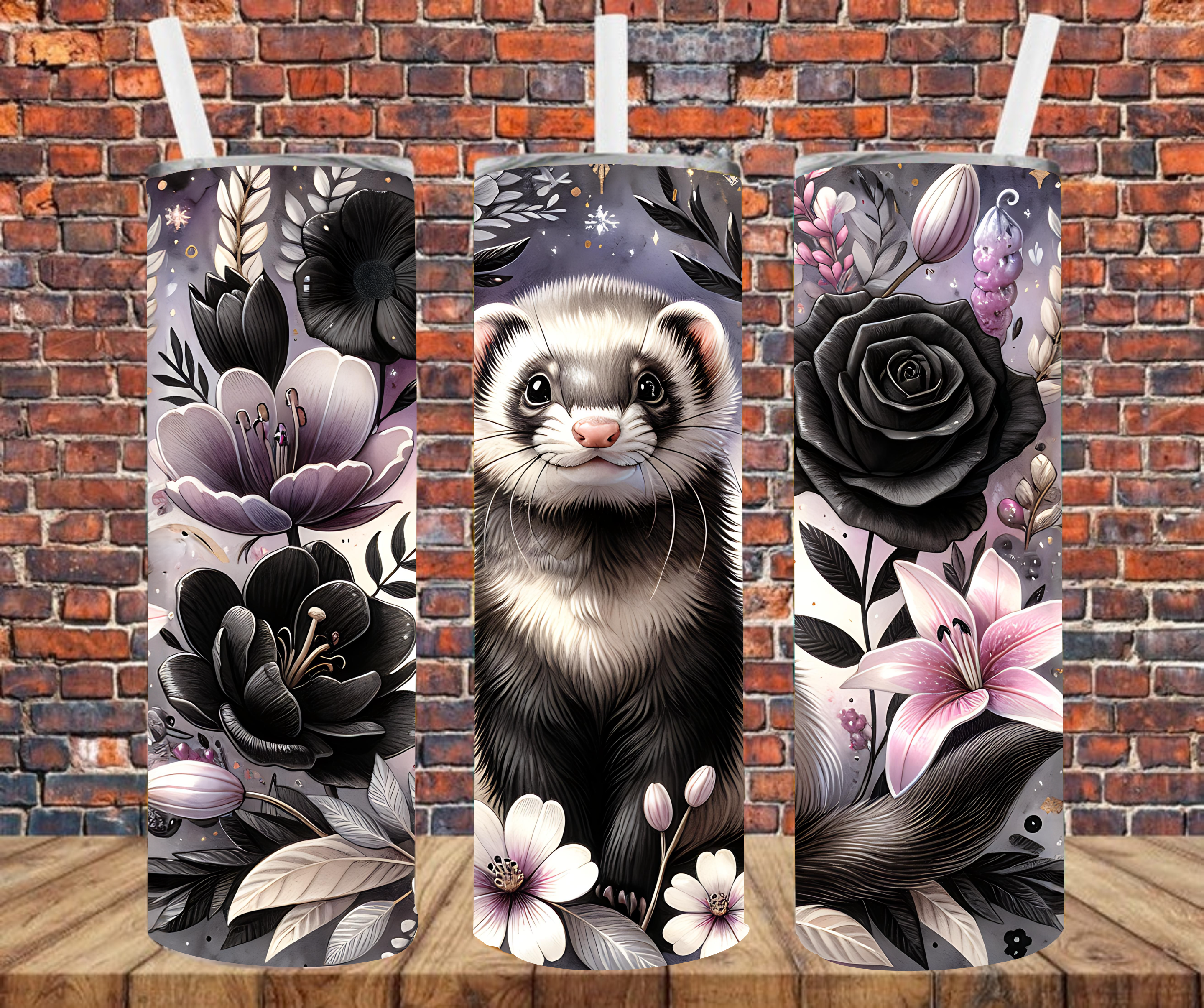 Ferret - Tumbler Wrap - Sublimation Transfer