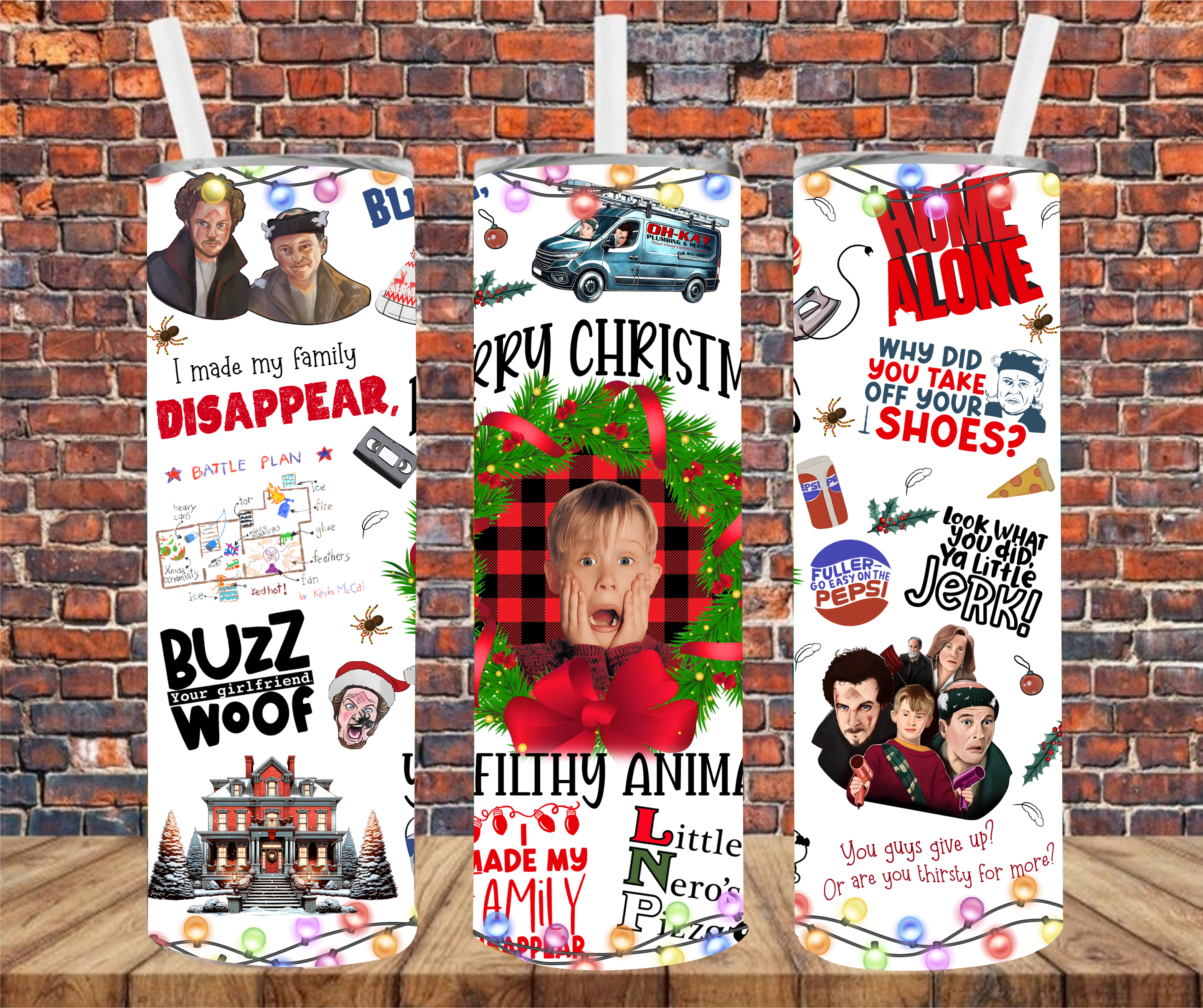 Christmas Character - Tumbler Wrap - Sublimation Transfers
