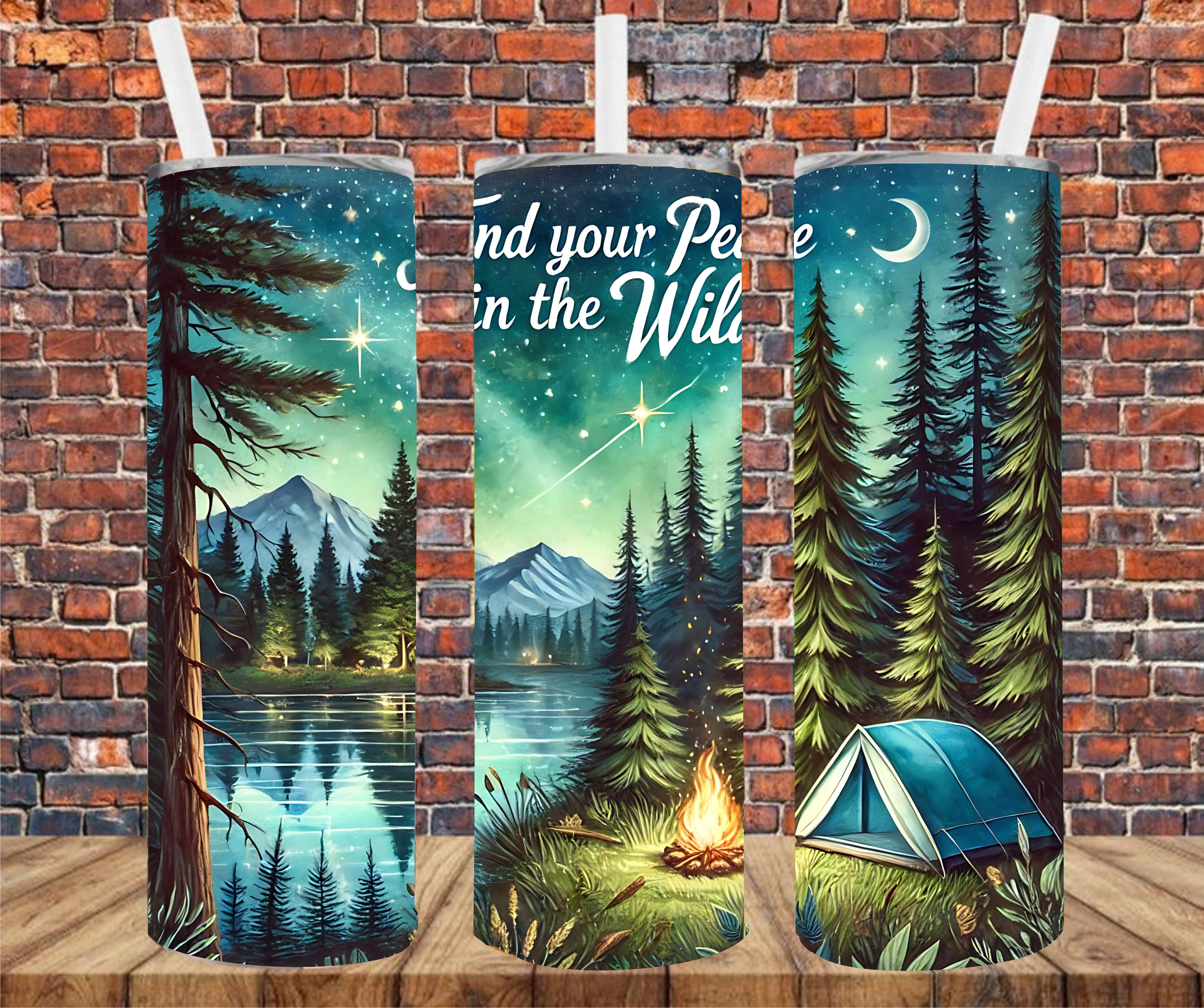 Find Your Peace In The Wild - Tumbler Wrap - Sublimation Transfer