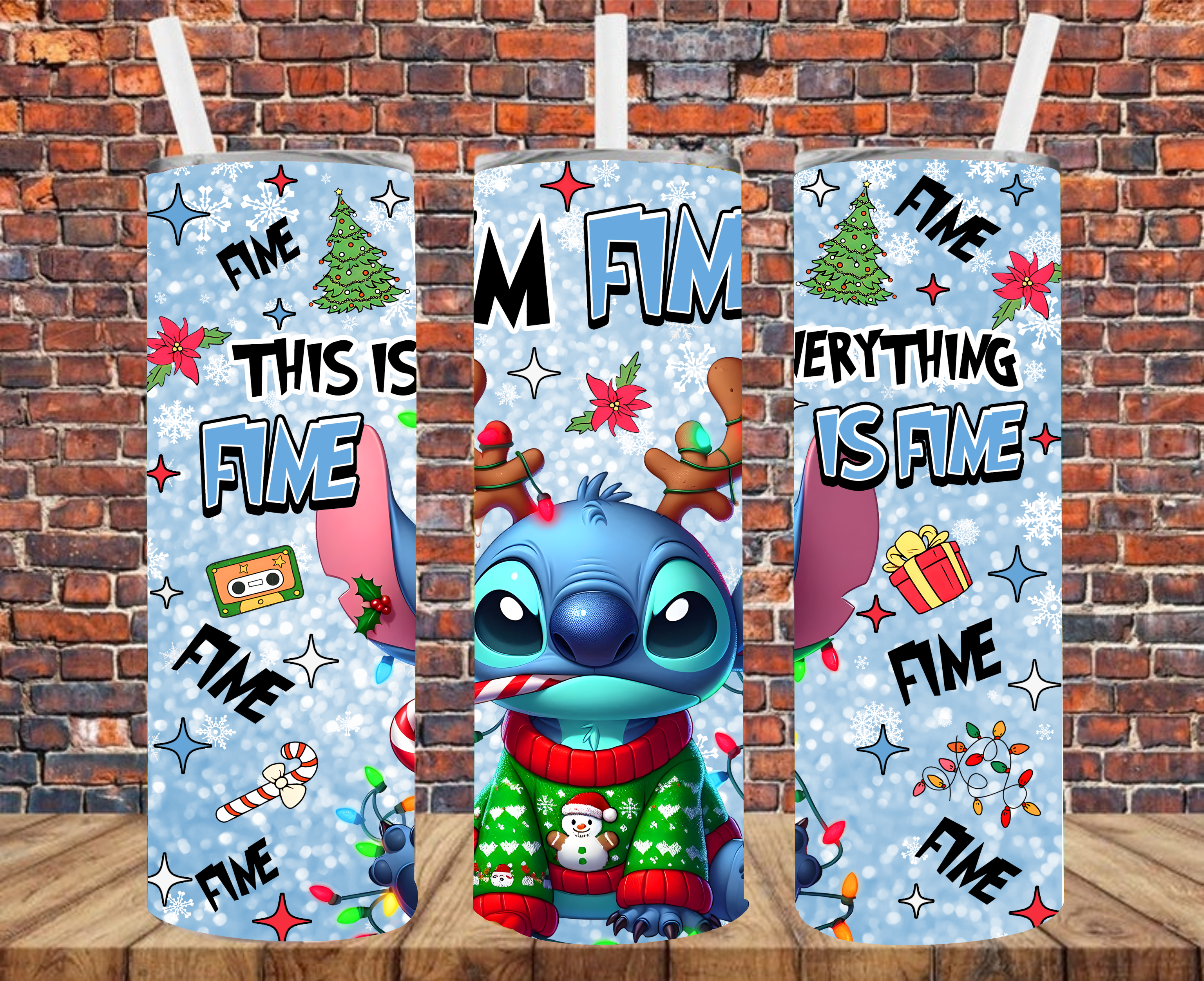 Christmas Character - Tumbler Wrap - Sublimation Transfer