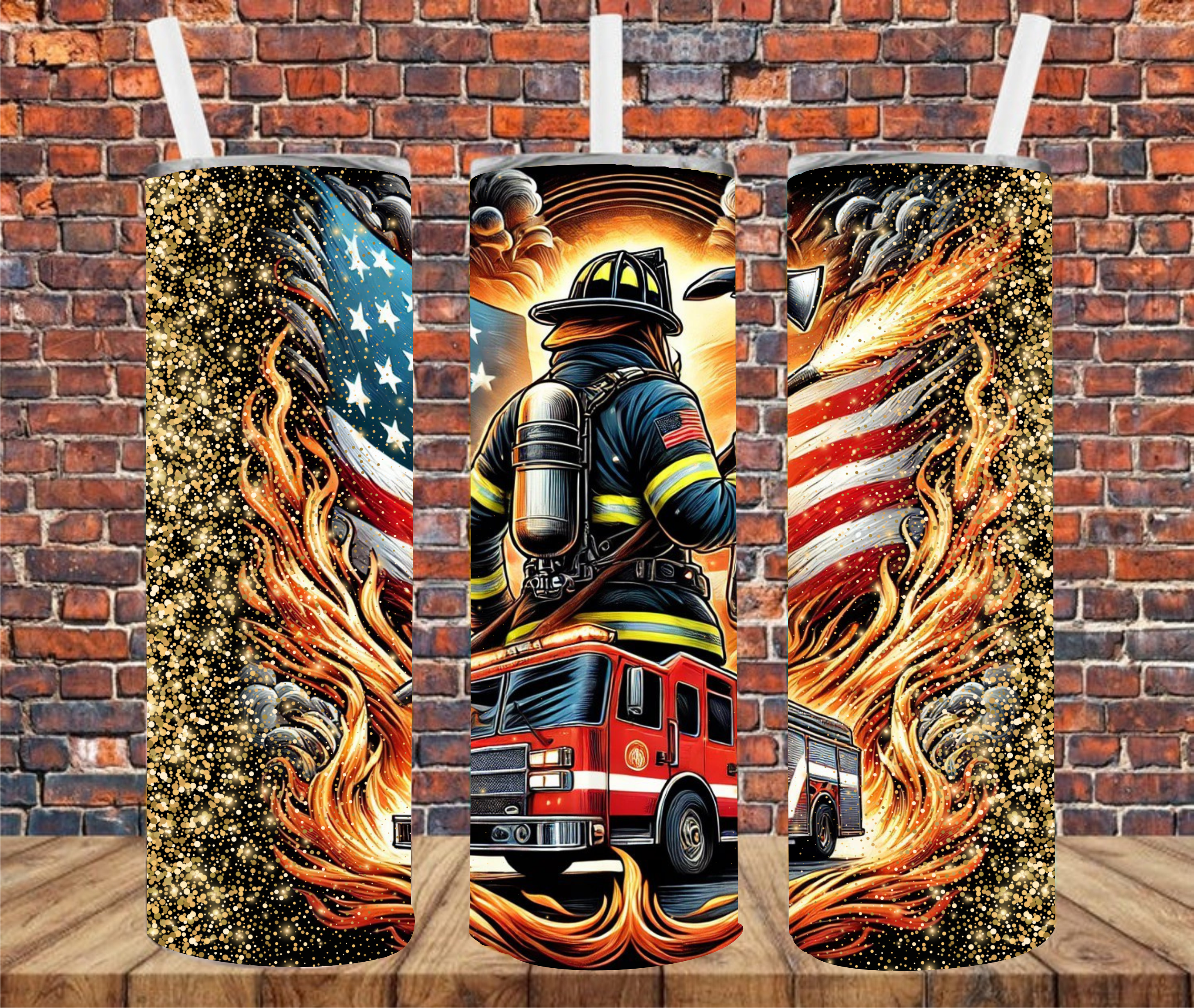 Firefighter - Sublimation Tumbler Wrap