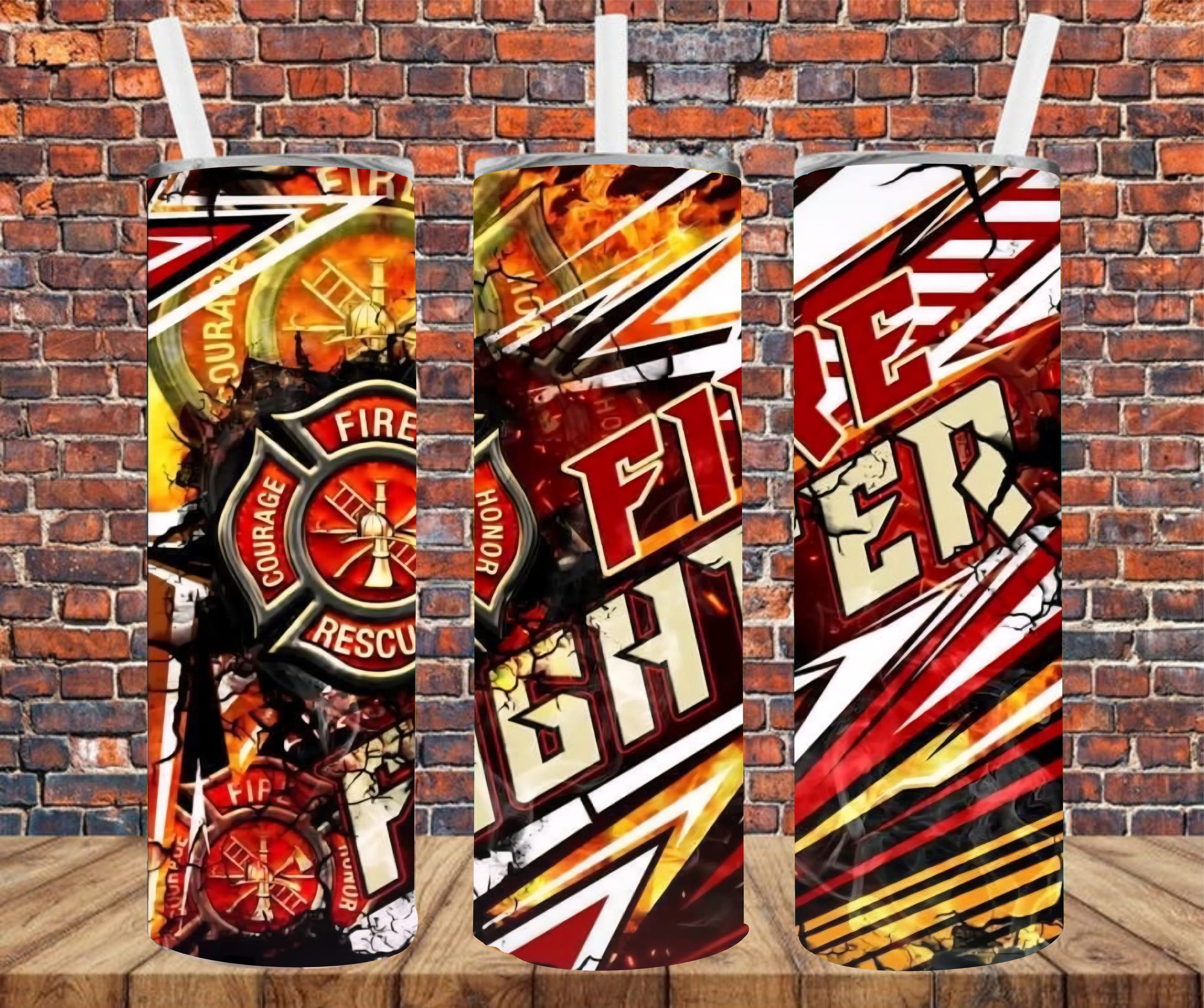 Firefighter - Sublimation Tumbler Wrap
