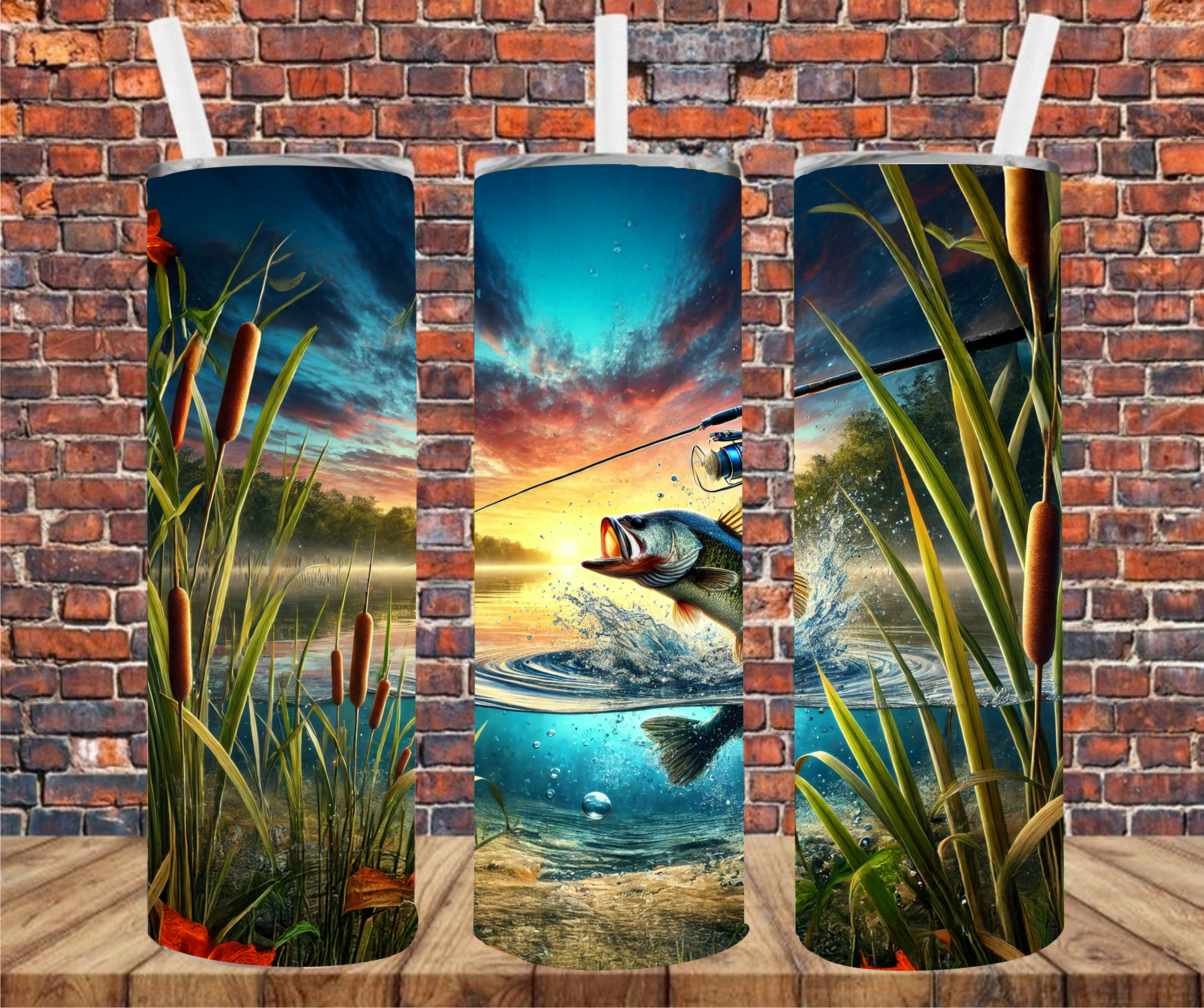 Fishing - Tumbler Wrap - Sublimation Transfer
