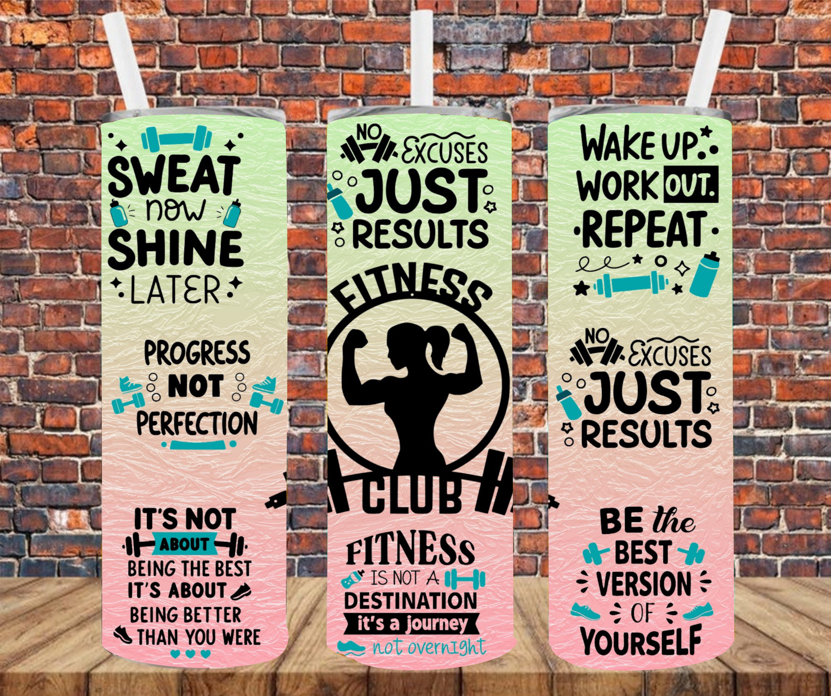 Fitness Club - Sublimation Tumbler Wrap