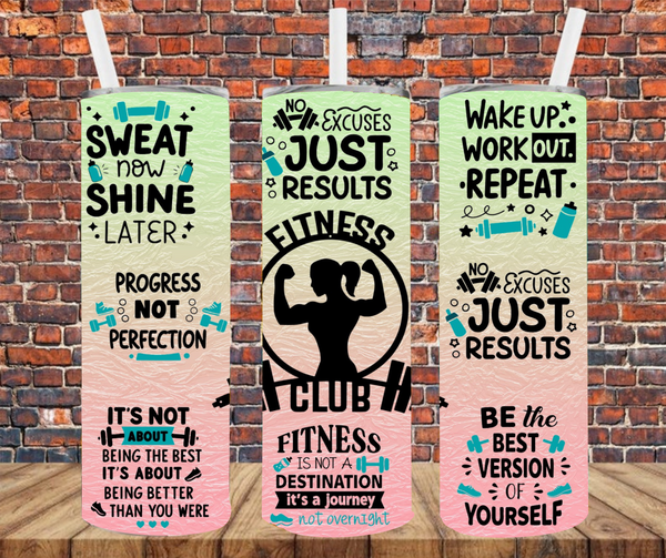 Fitness Club - Sublimation Tumbler Wrap