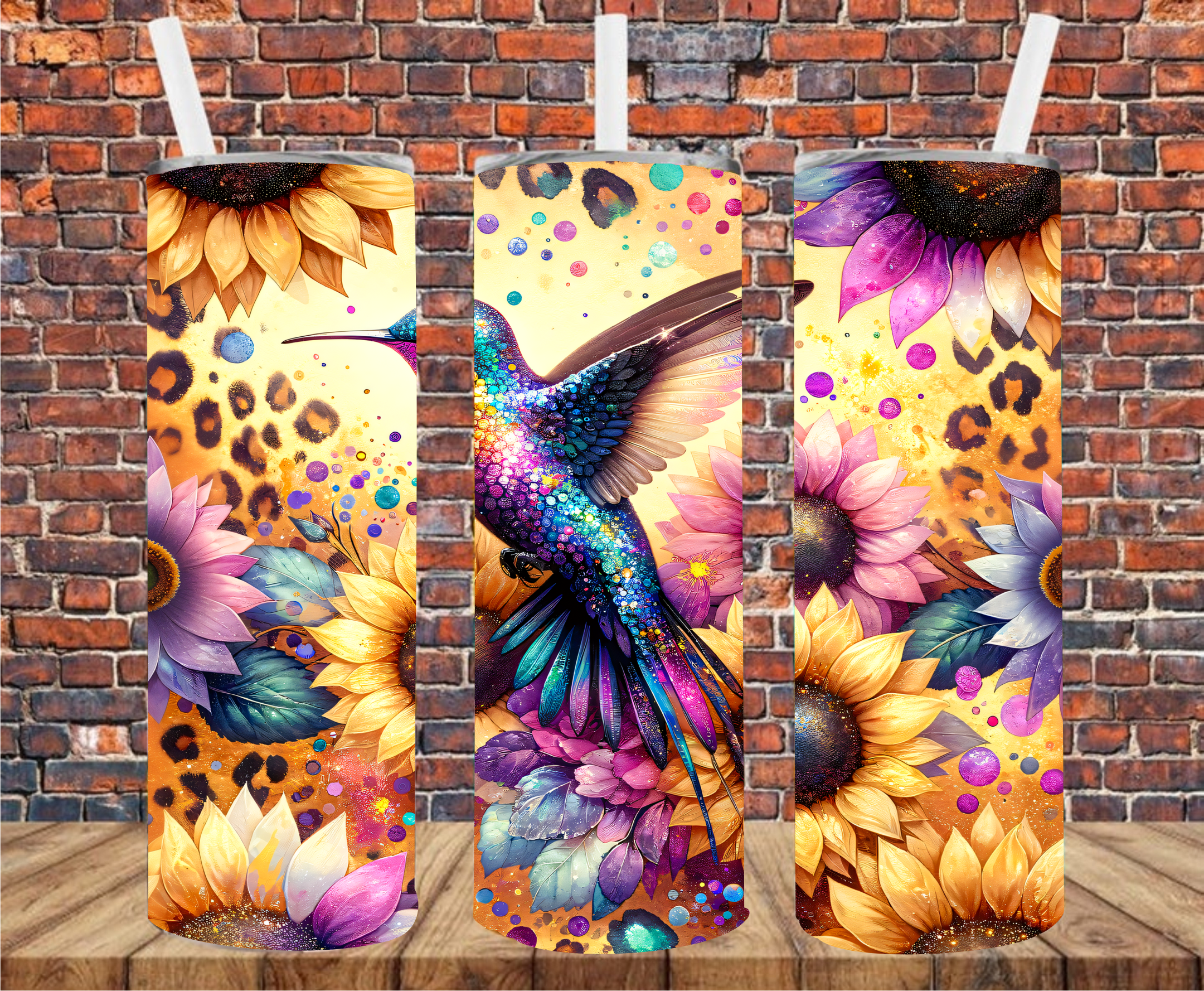 Hummingbird - Tumbler Wrap - Sublimation Transfers